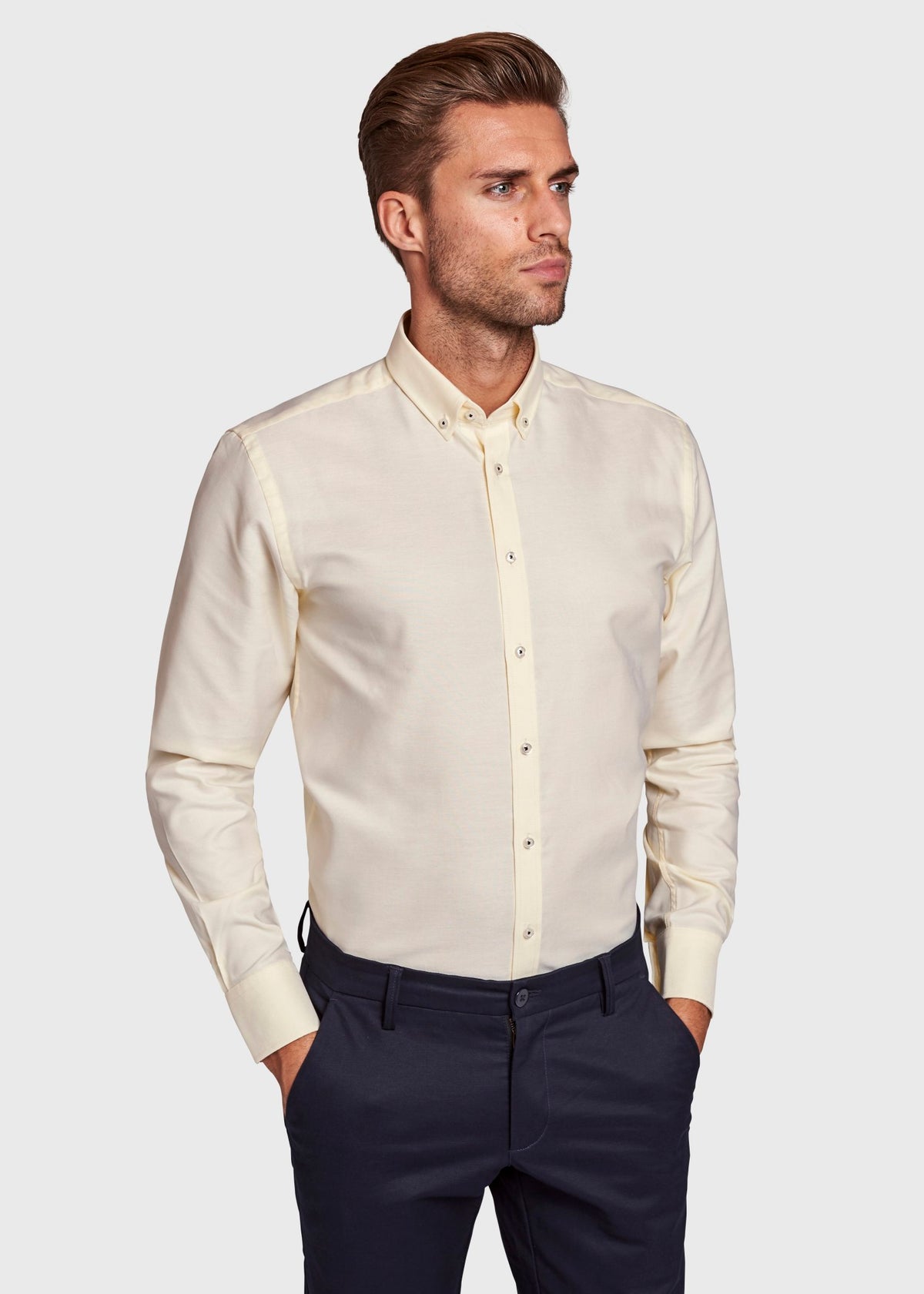 BS Muller Modern Fit Shirt - Yellow
