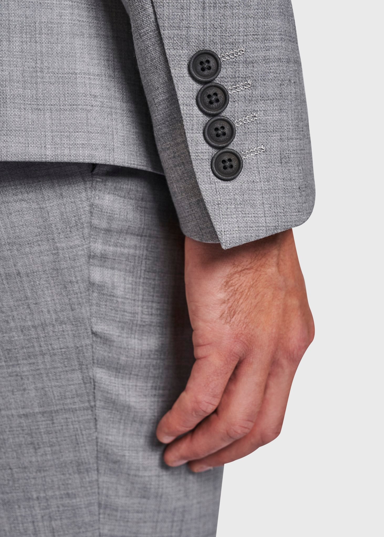 BS Alsace Slim Fit Blazer - Grey