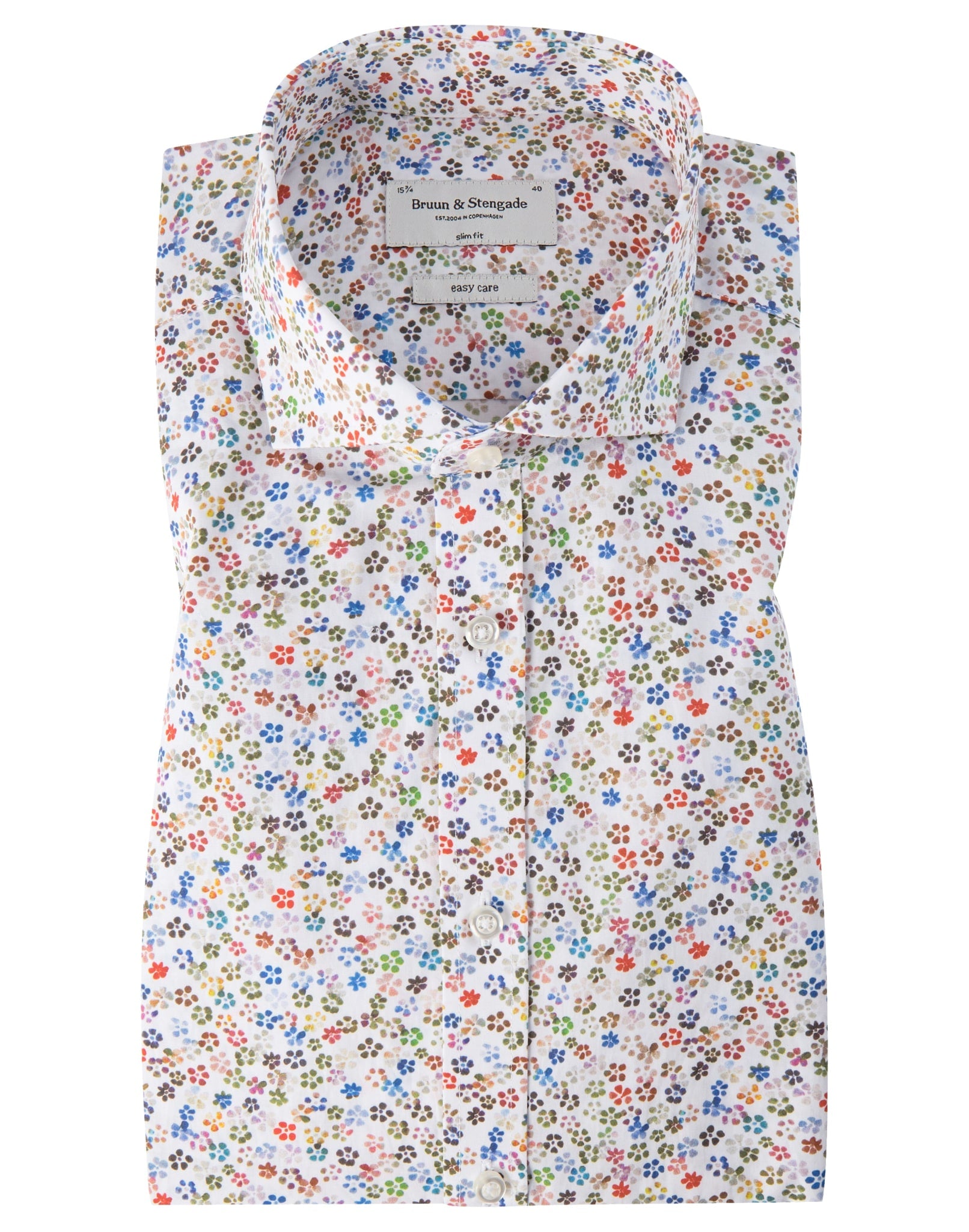 BS Mayer Slim Fit Skjorte - White