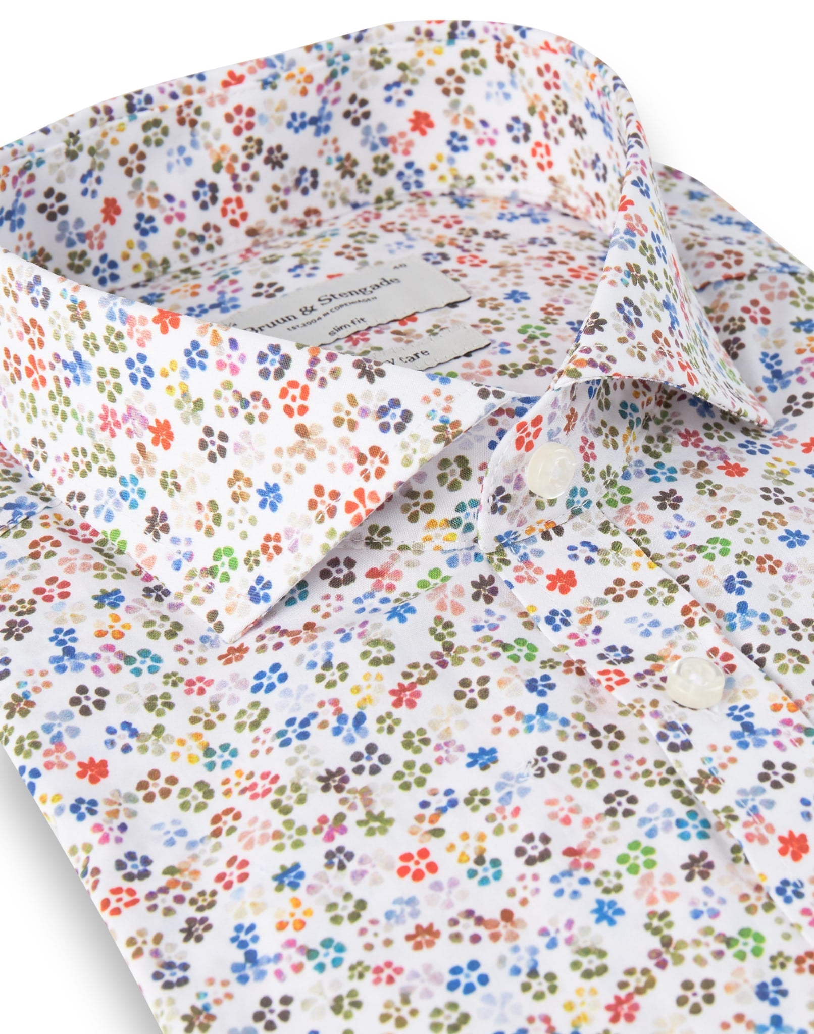 BS Mayer Slim Fit Skjorte - White