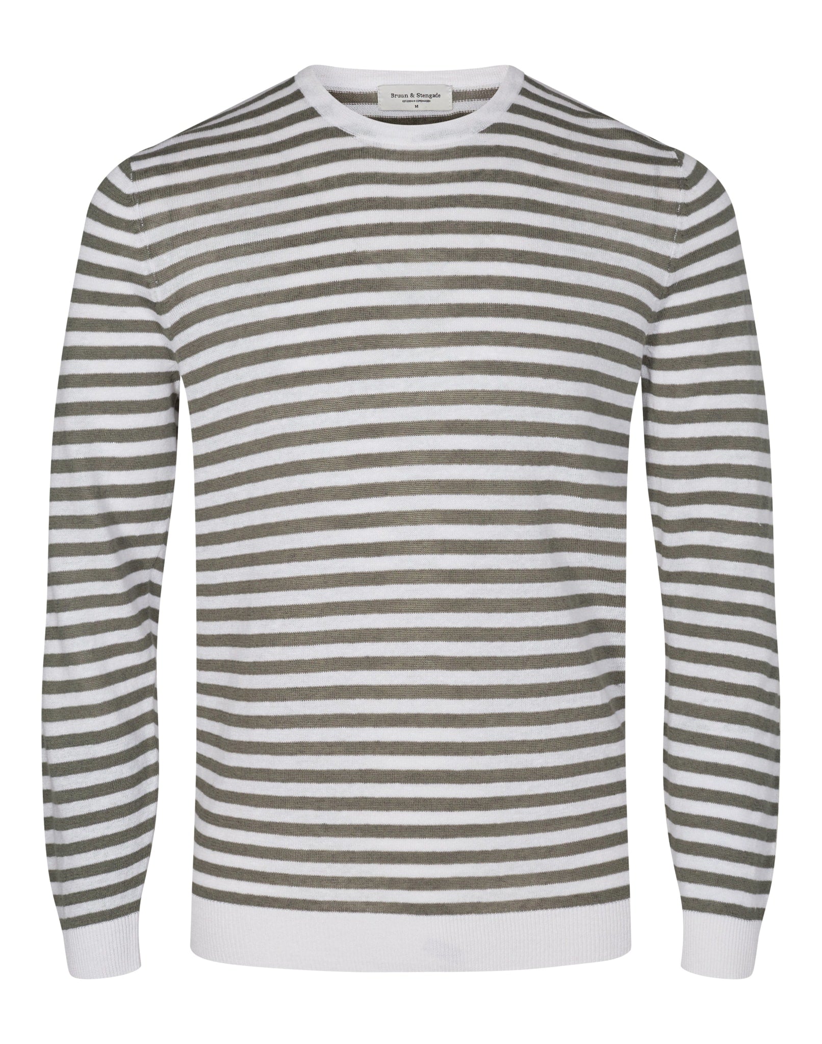 BS Mogensen Regular Fit Strik - Green/White
