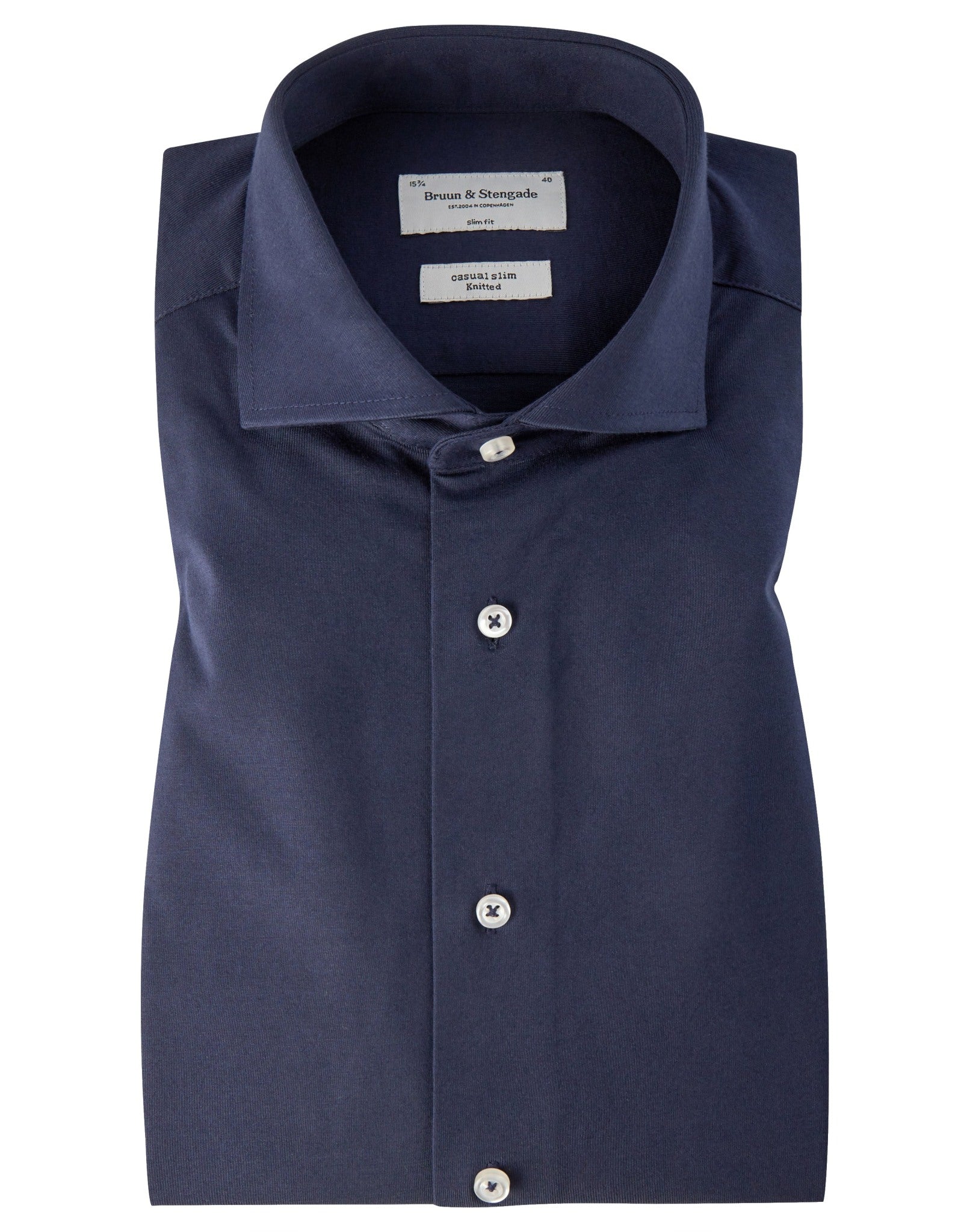 BS Raven Slim Fit Skjorte - Navy