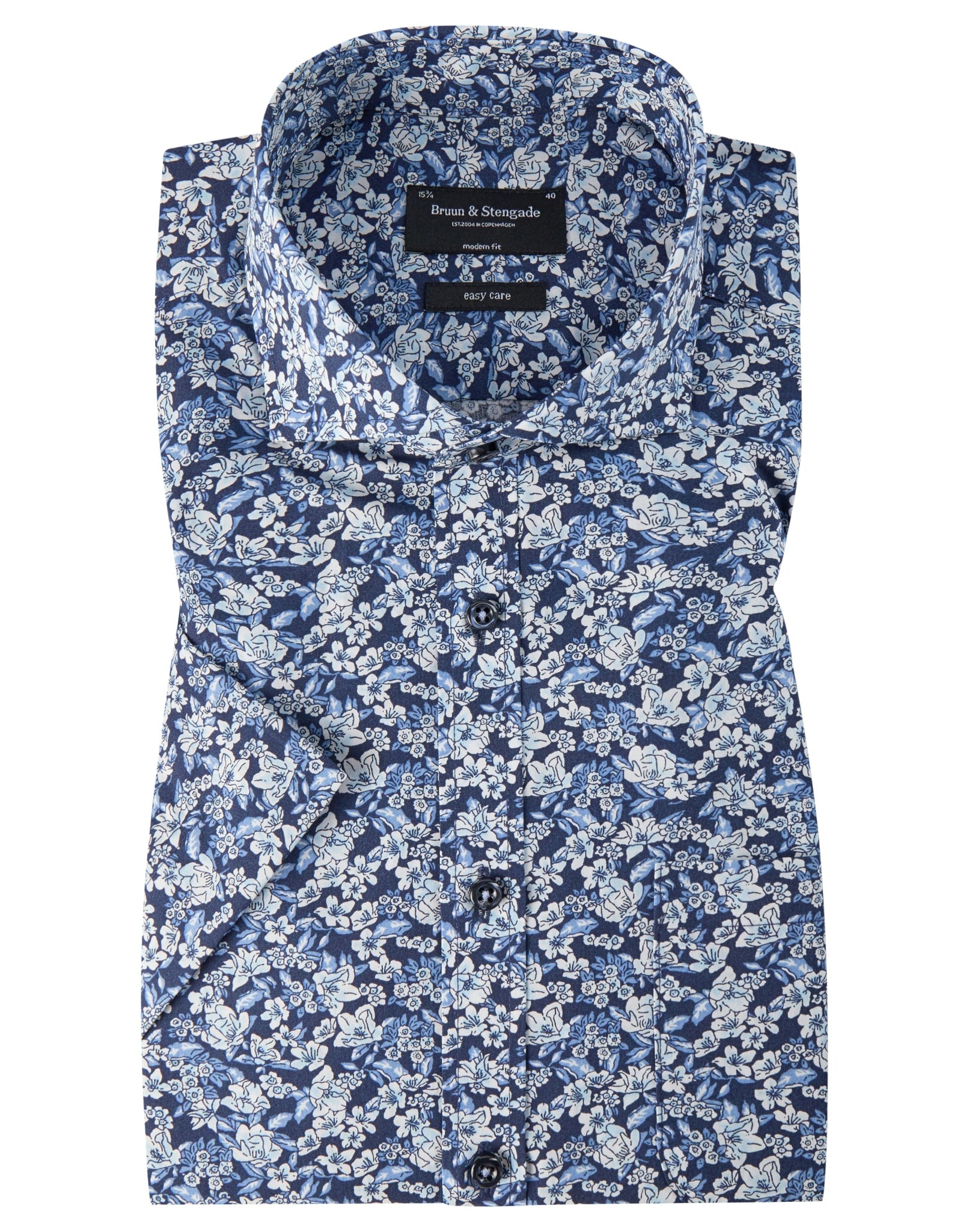 BS Lowe Modern Fit Skjorte - Blue