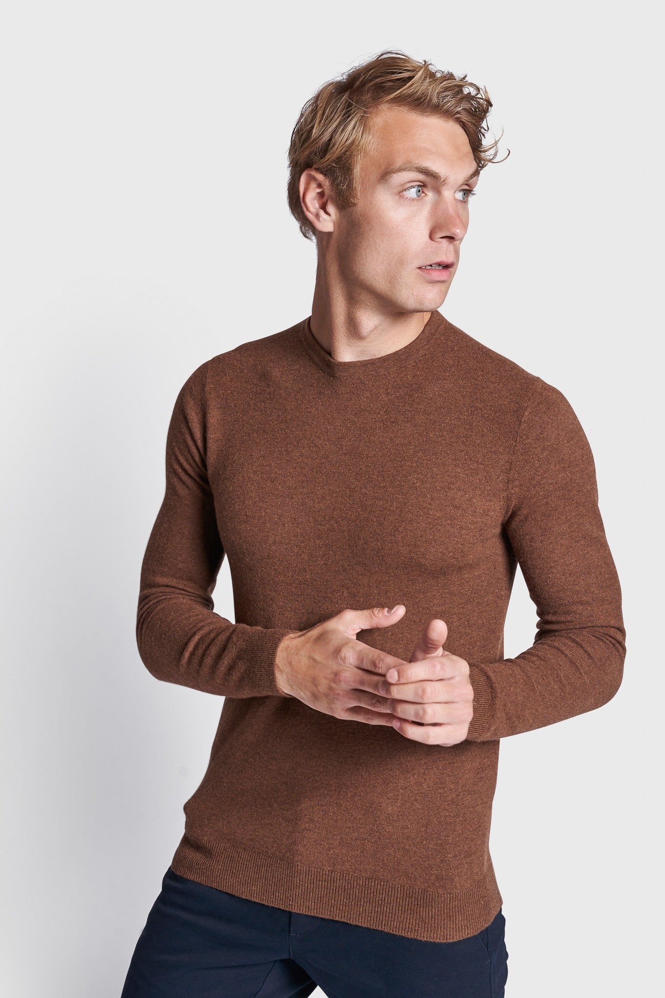 BS Nadal Regular Fit Strik - Tobacco
