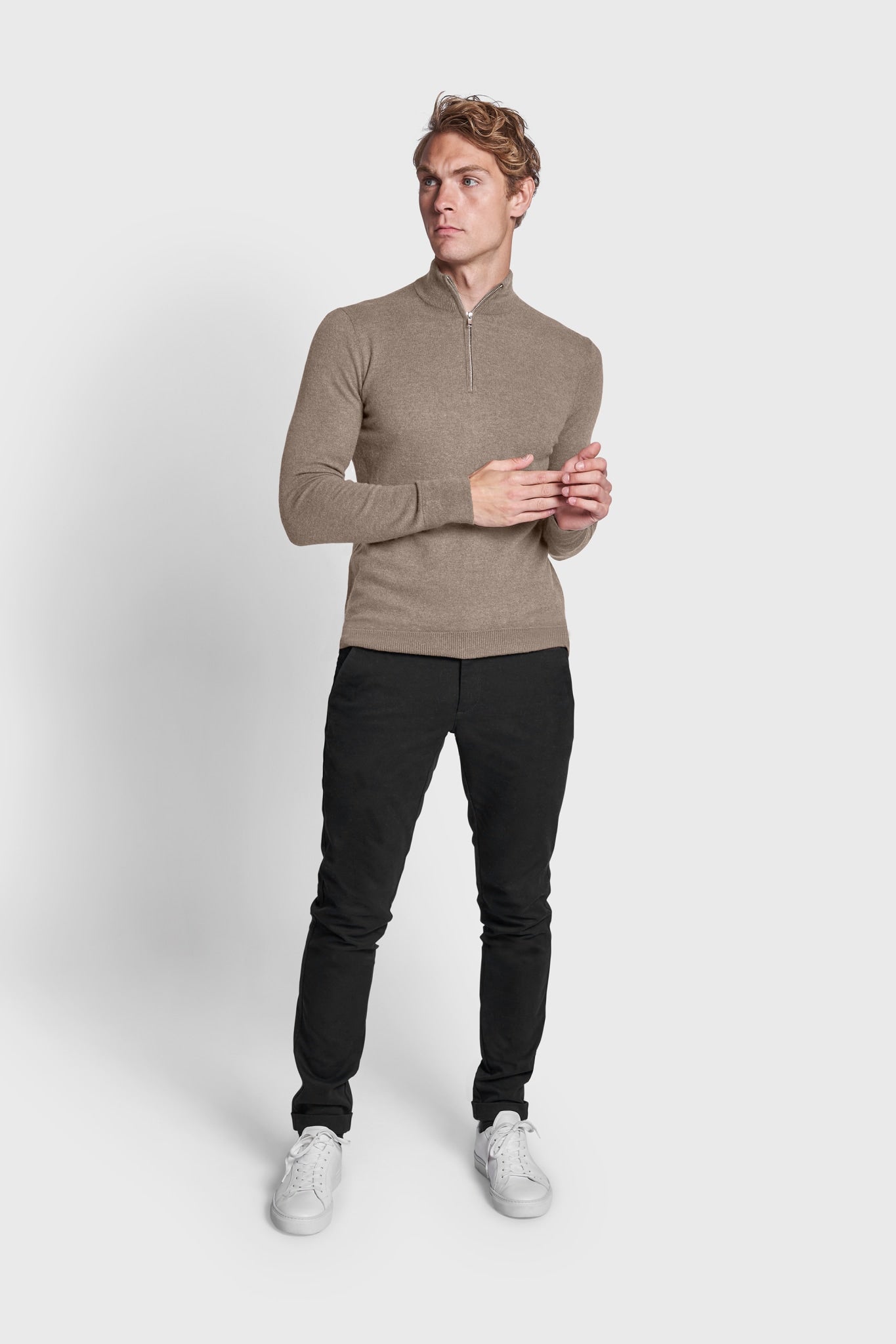 BS Paire Regular Fit Strik - Sand