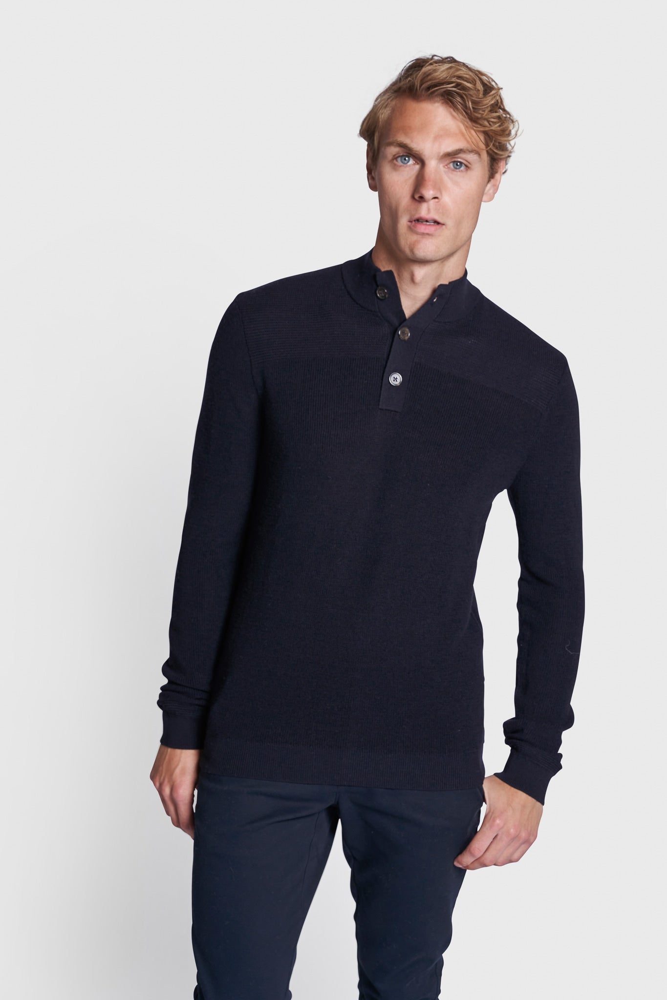 BS Monfils Regular Fit Strik - Navy