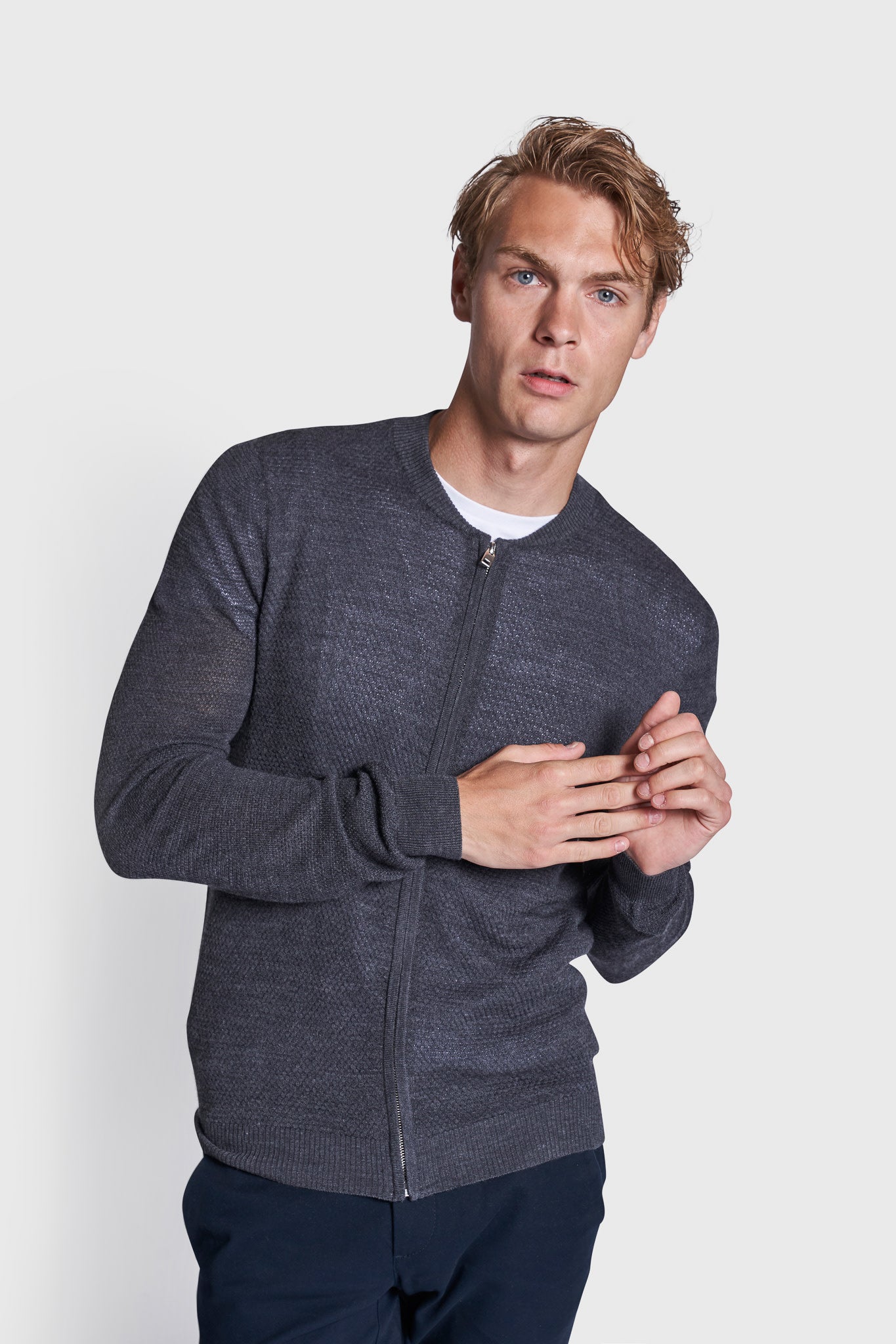 BS Dimitrov Regular Fit Strik - Grey