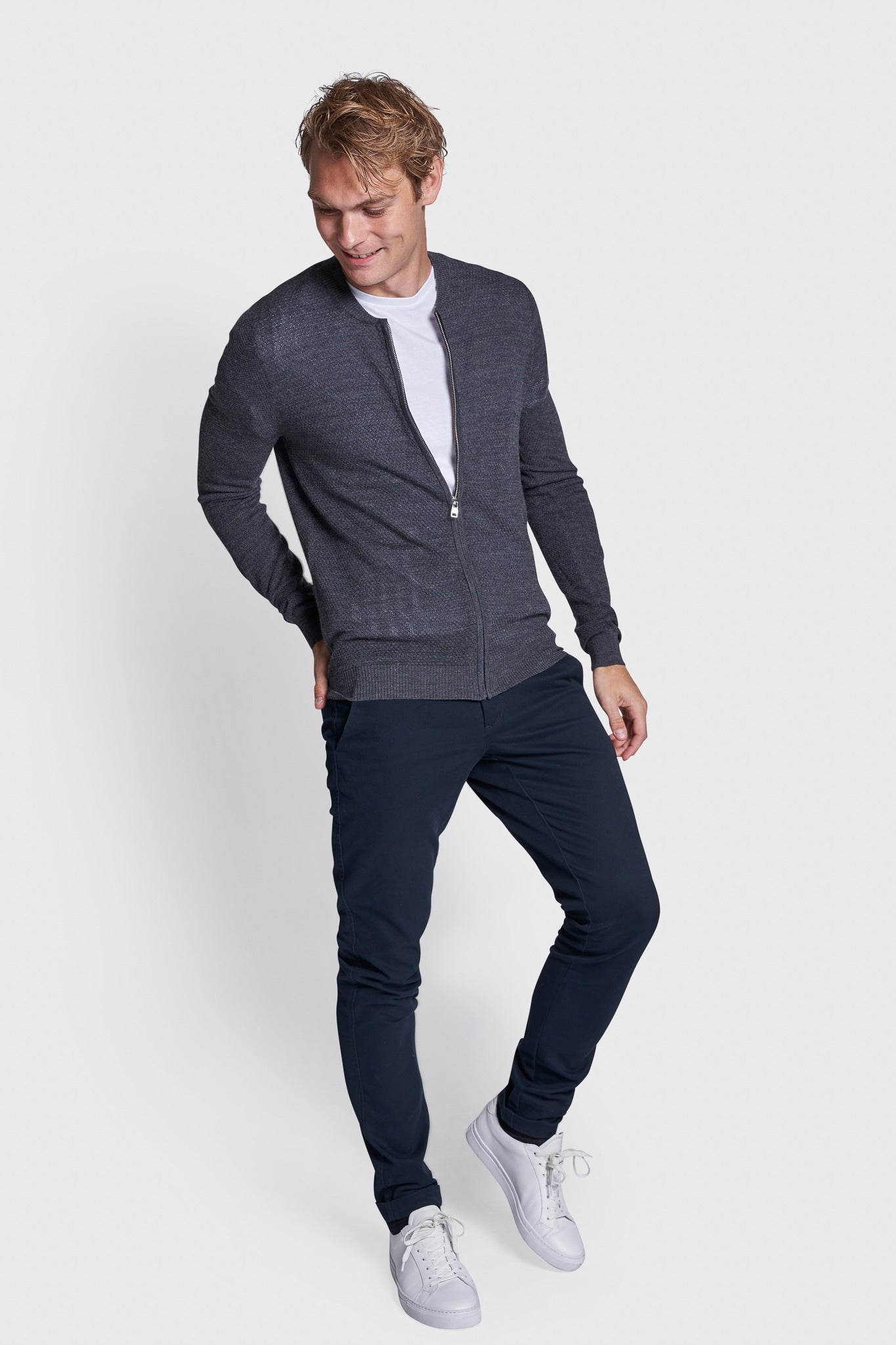 BS Dimitrov Regular Fit Strik - Grey