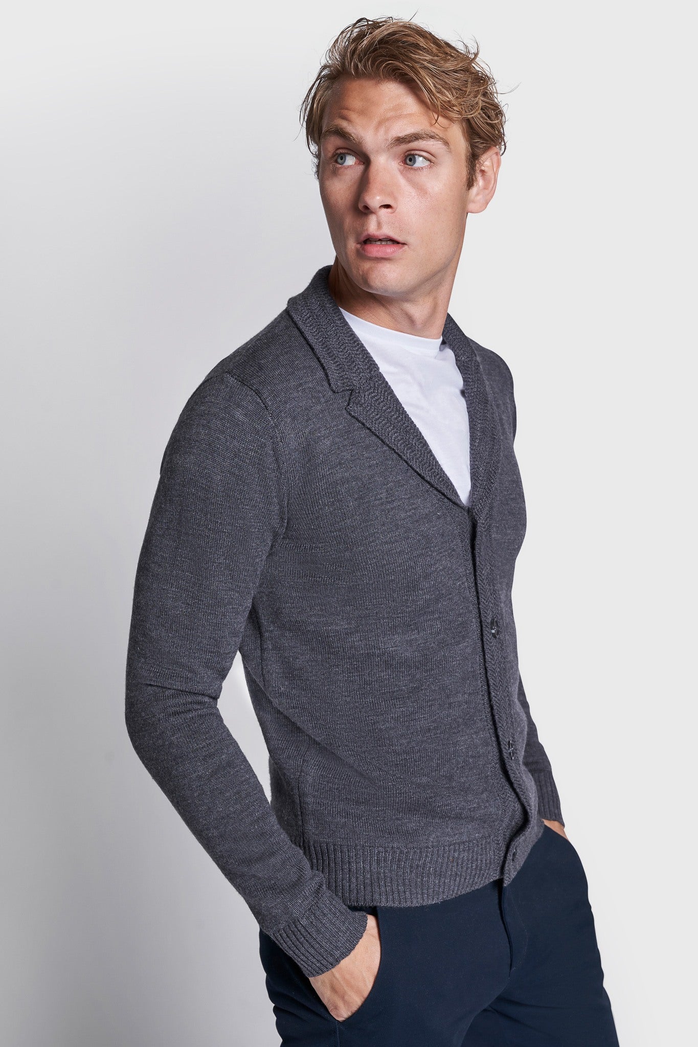 BS Isner Regular Fit Strik - Grey