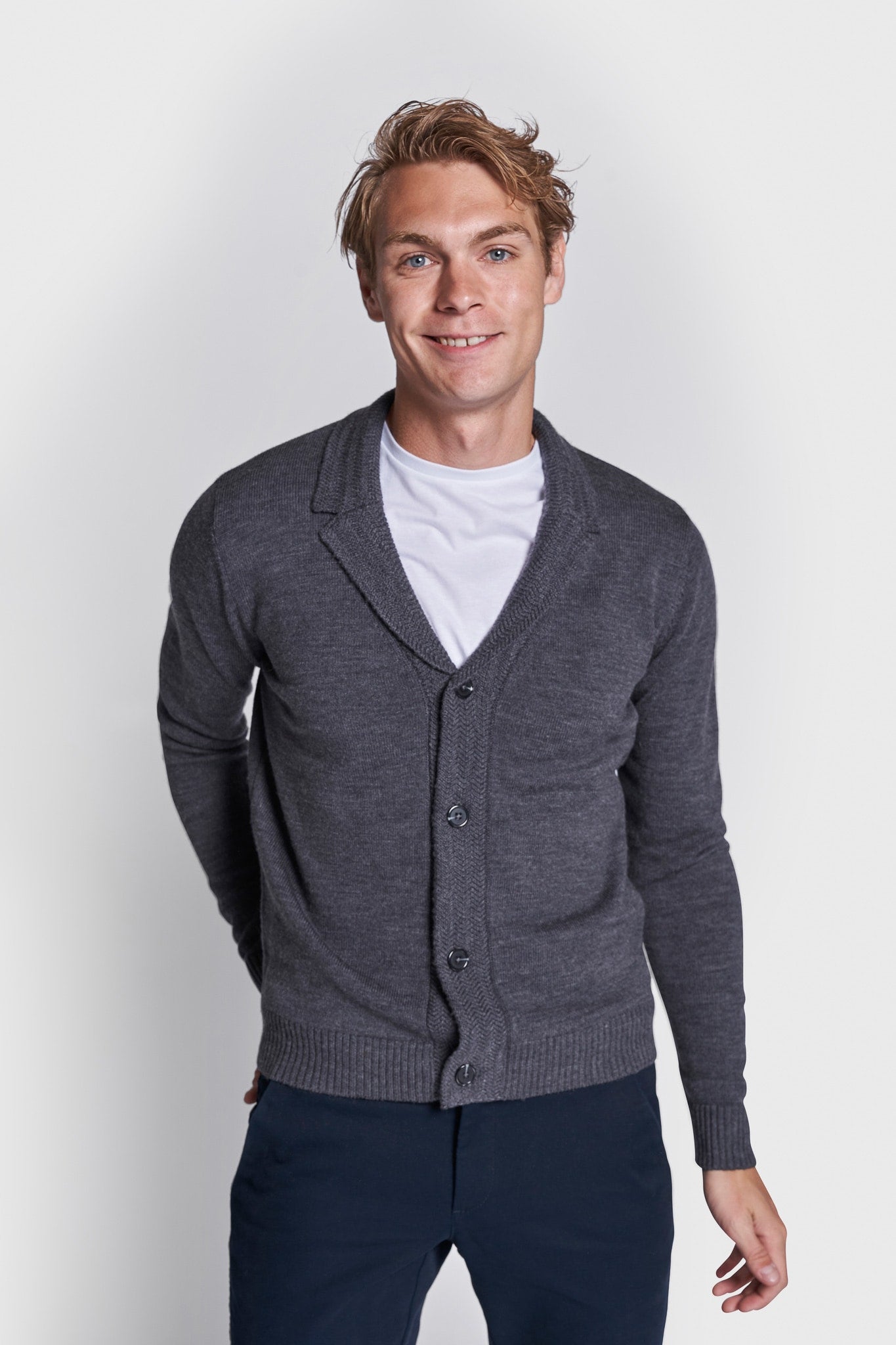 BS Isner Regular Fit Strik - Grey