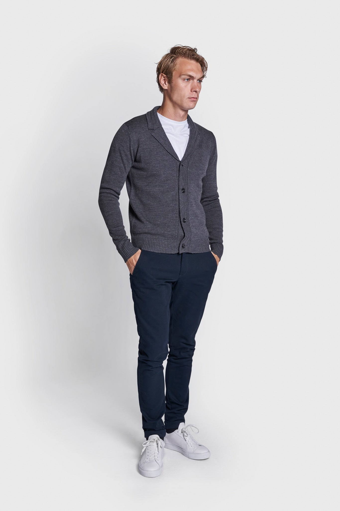 BS Isner Regular Fit Strik - Grey