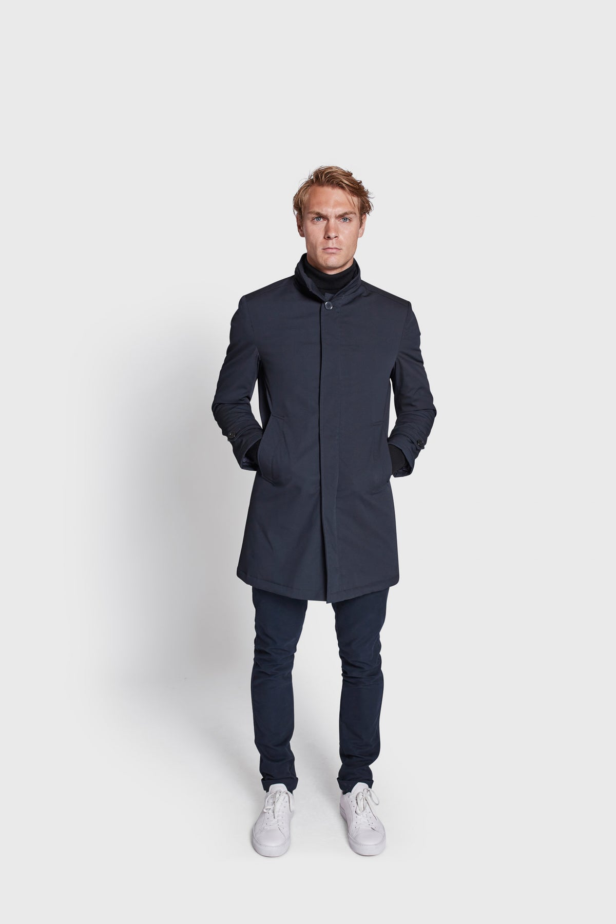 BS Quebech Slim Fit Frakke - Navy