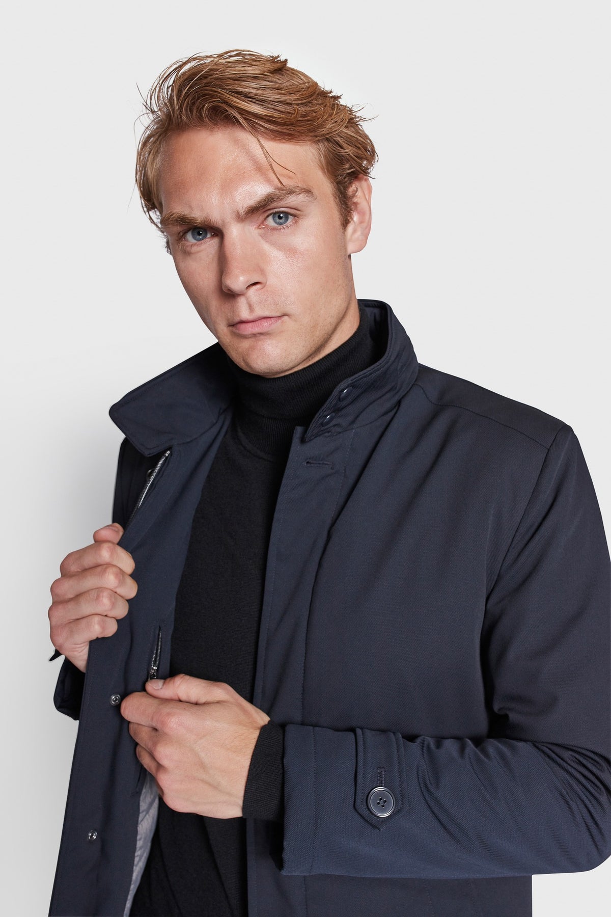 BS Quebech Slim Fit Frakke - Navy