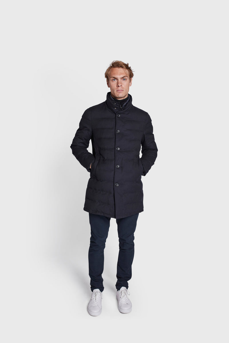 BS Richmond regular fit coat - Navy