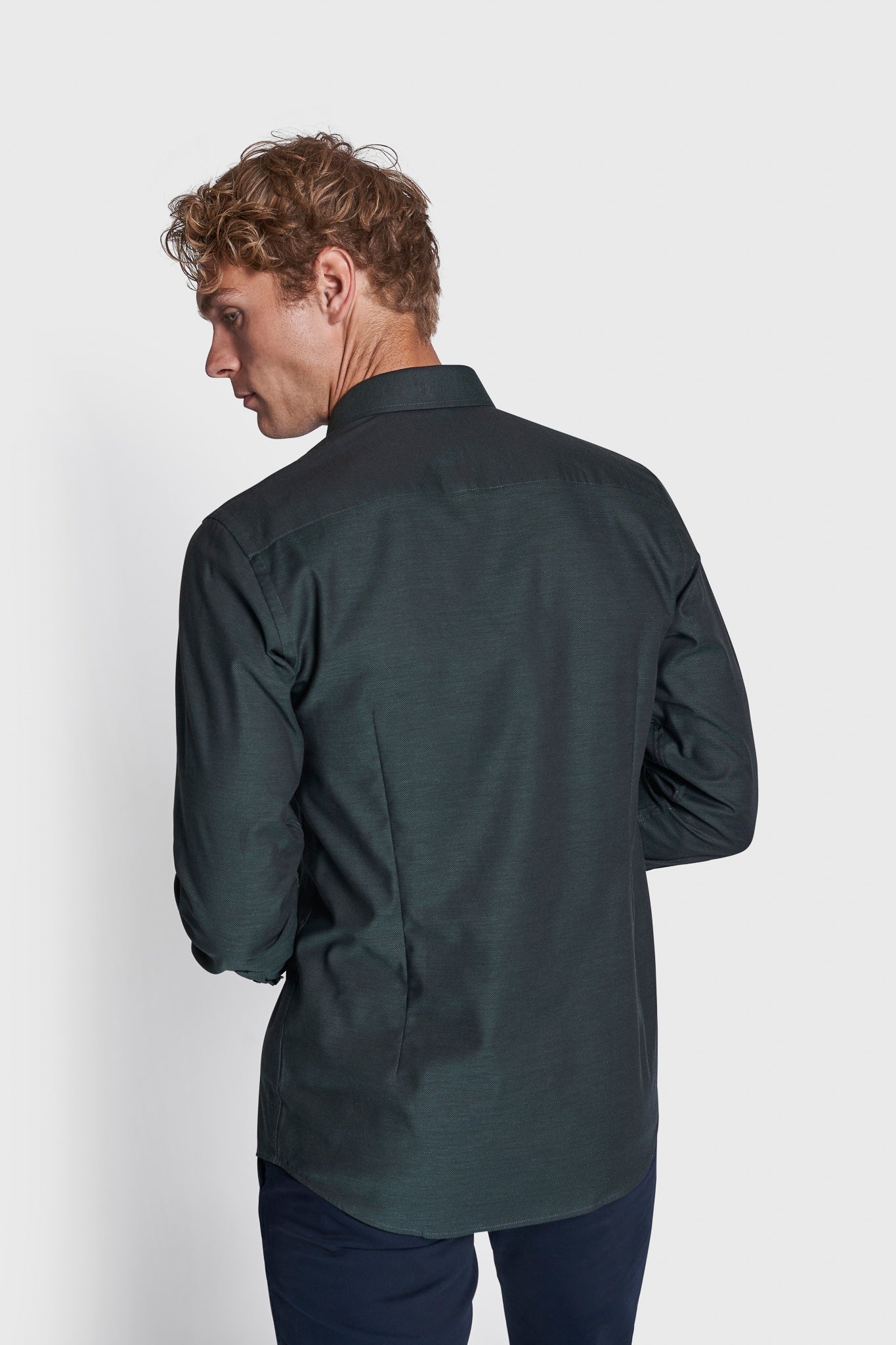 BS Gabriel Modern Fit Skjorte - Dark Green