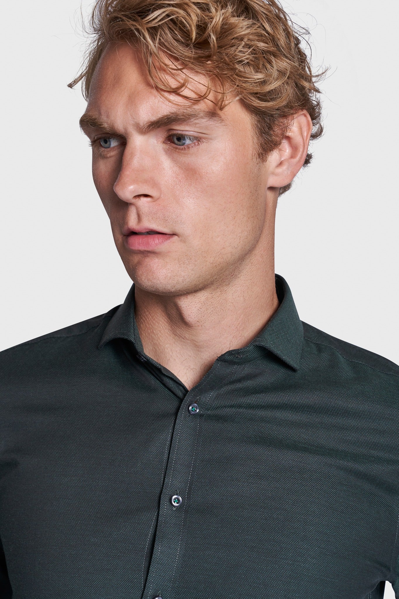 BS Gabriel Modern Fit Skjorte - Dark Green