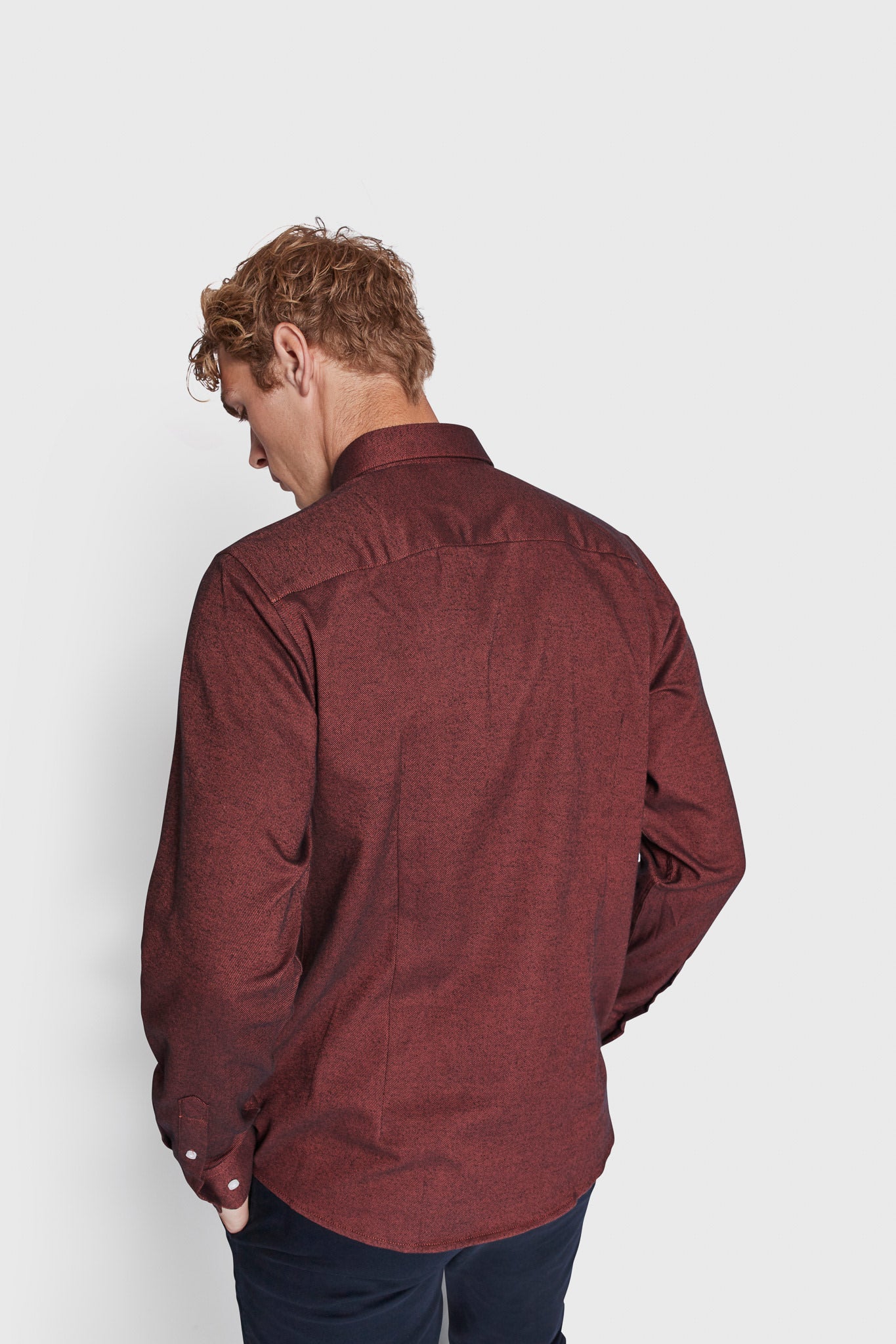 BS Ebruma Casual Modern Fit Skjorte - Orange