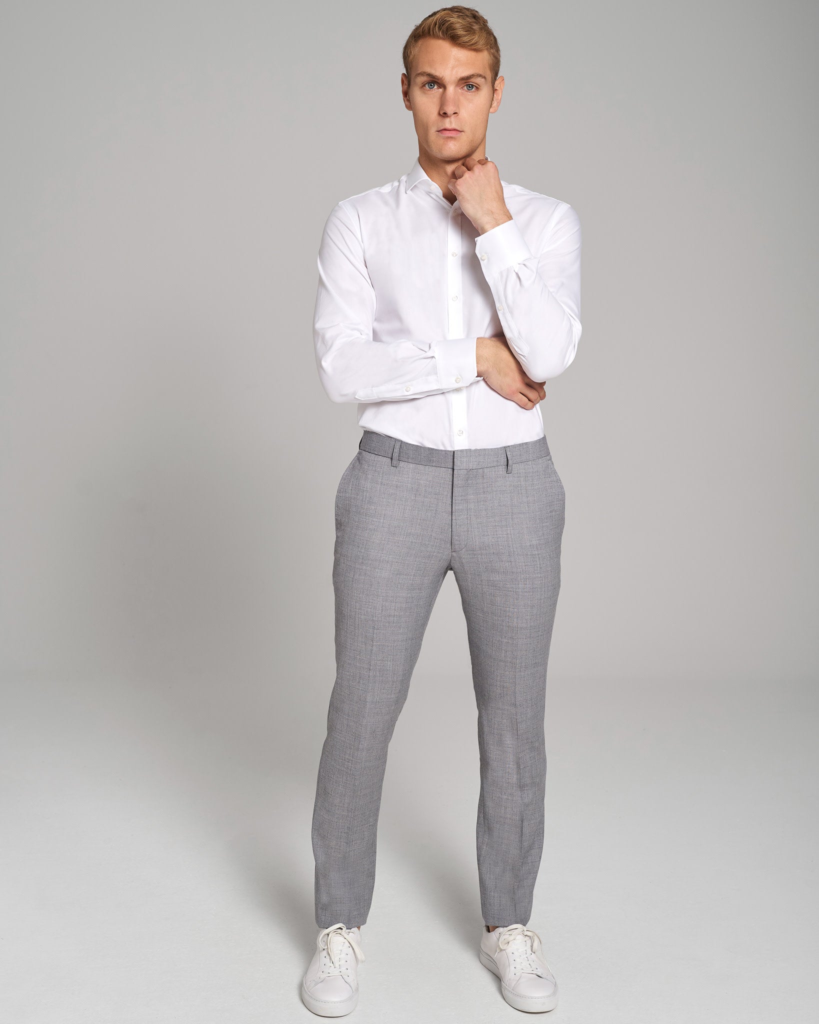 BS Lucca Slim Fit Suit Bukser - Grey