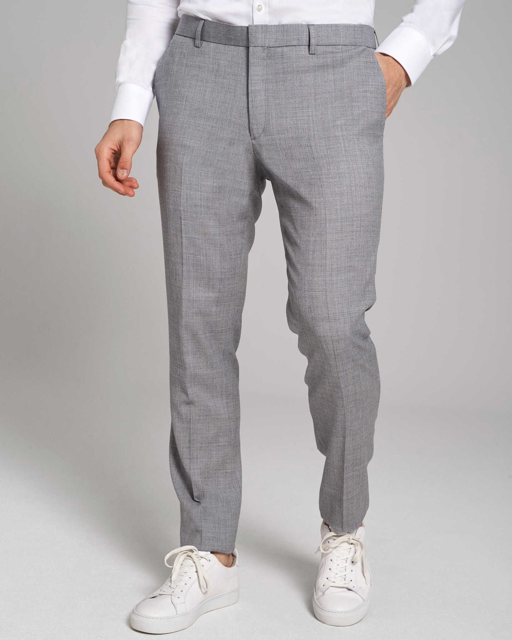 BS Lucca Slim Fit Suit Bukser - Grey