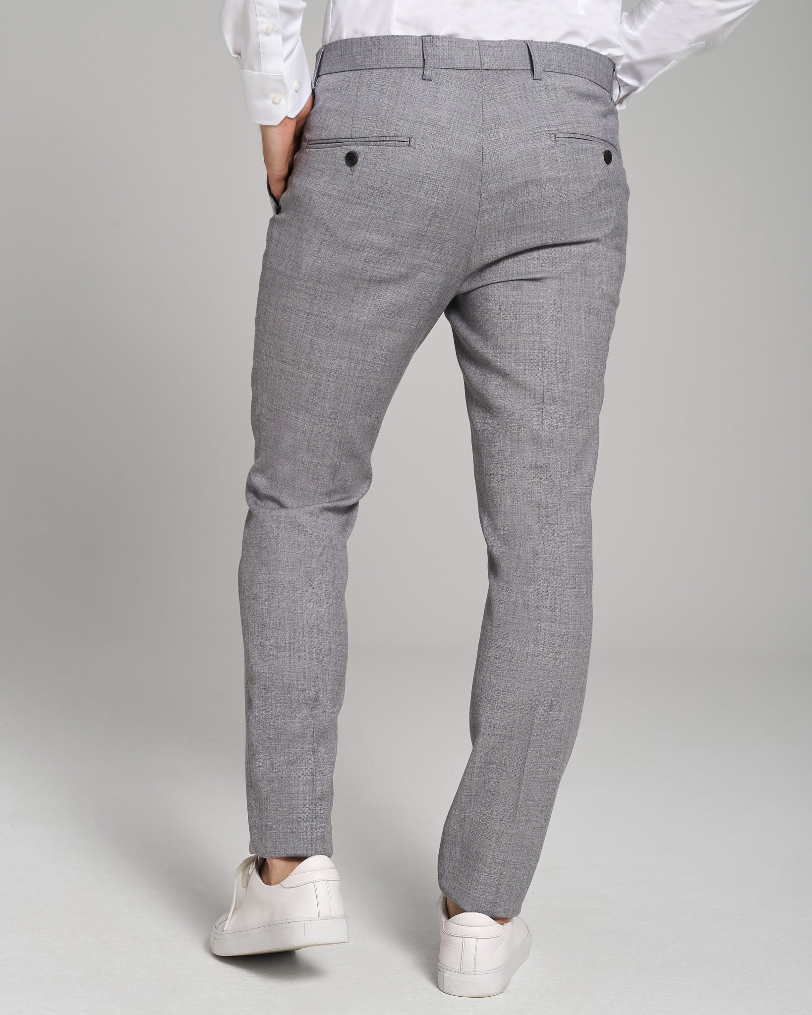 BS Lucca Slim Fit Suit Bukser - Grey