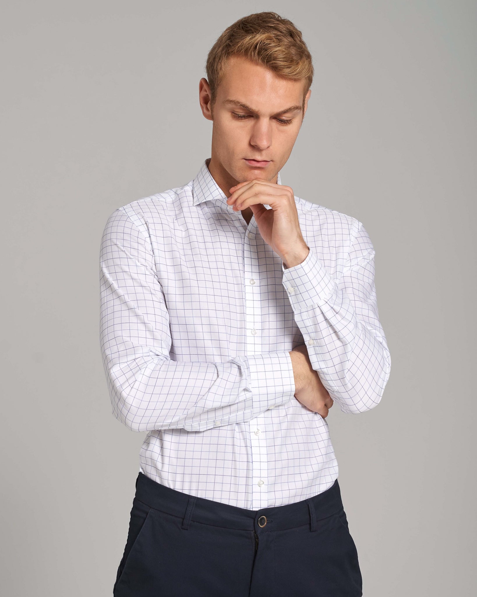 BS Figueroa Slim Fit Skjorte - White