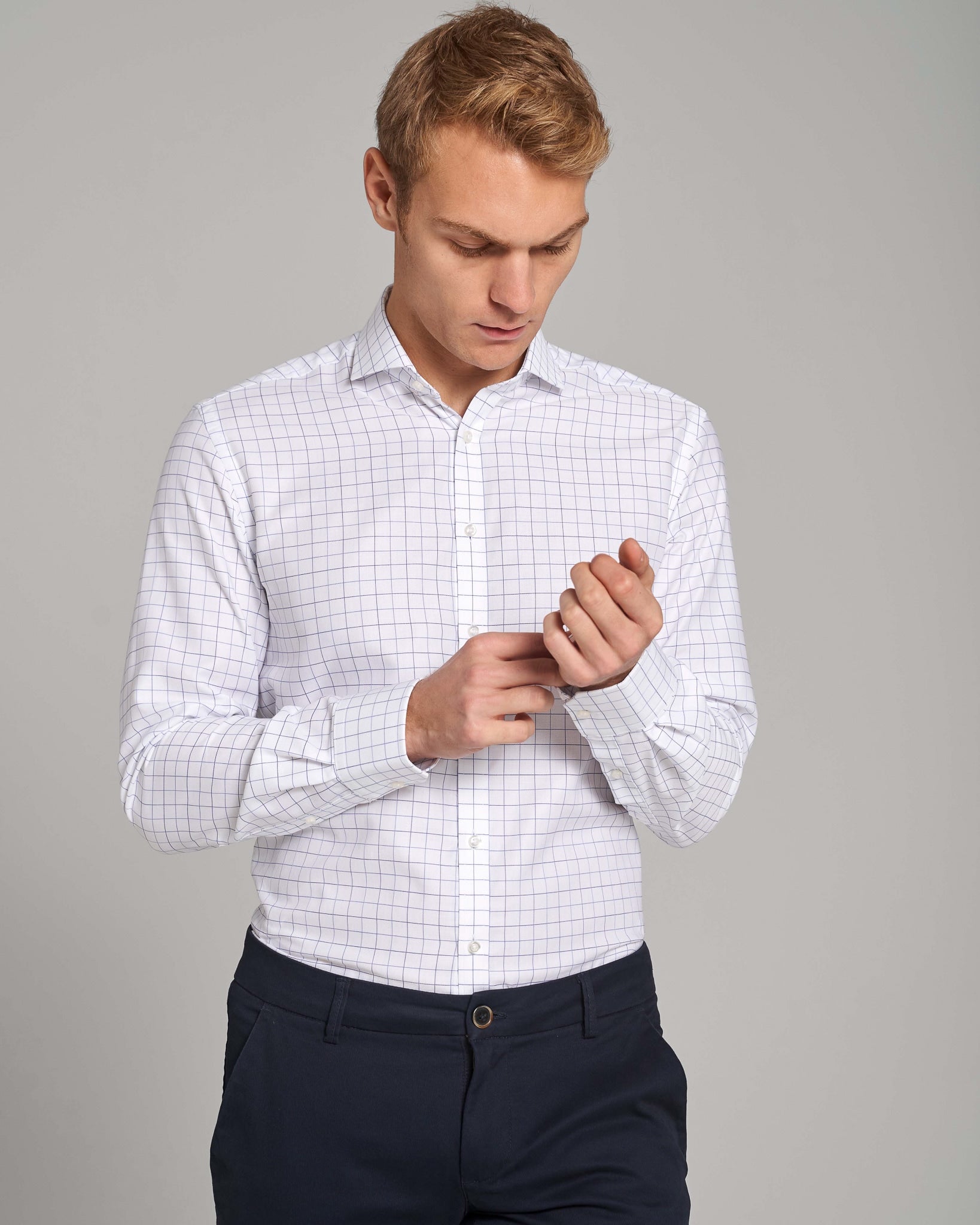 BS Elias Modern Fit Skjorte - White