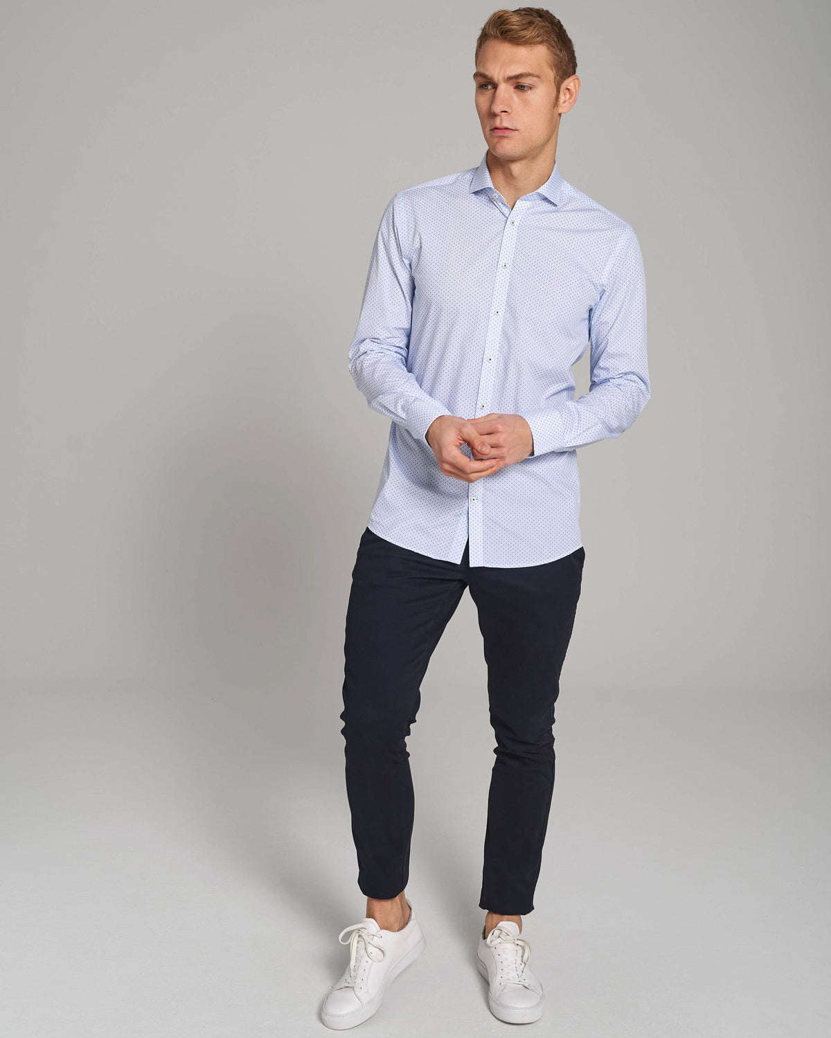 BS Hernando Modern Fit Shirt - Light Blue