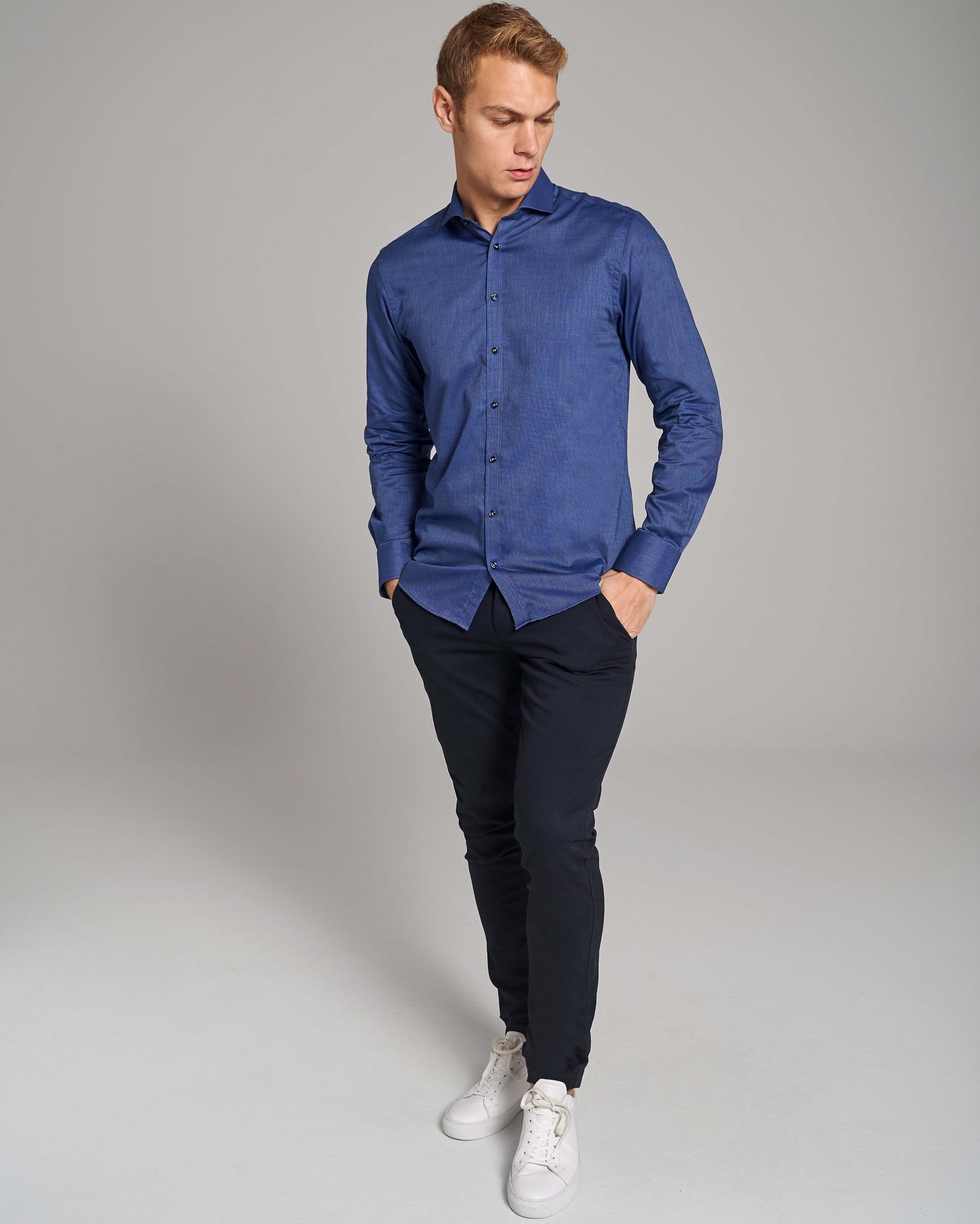 BS Ronald Modern Fit Skjorte - Blue