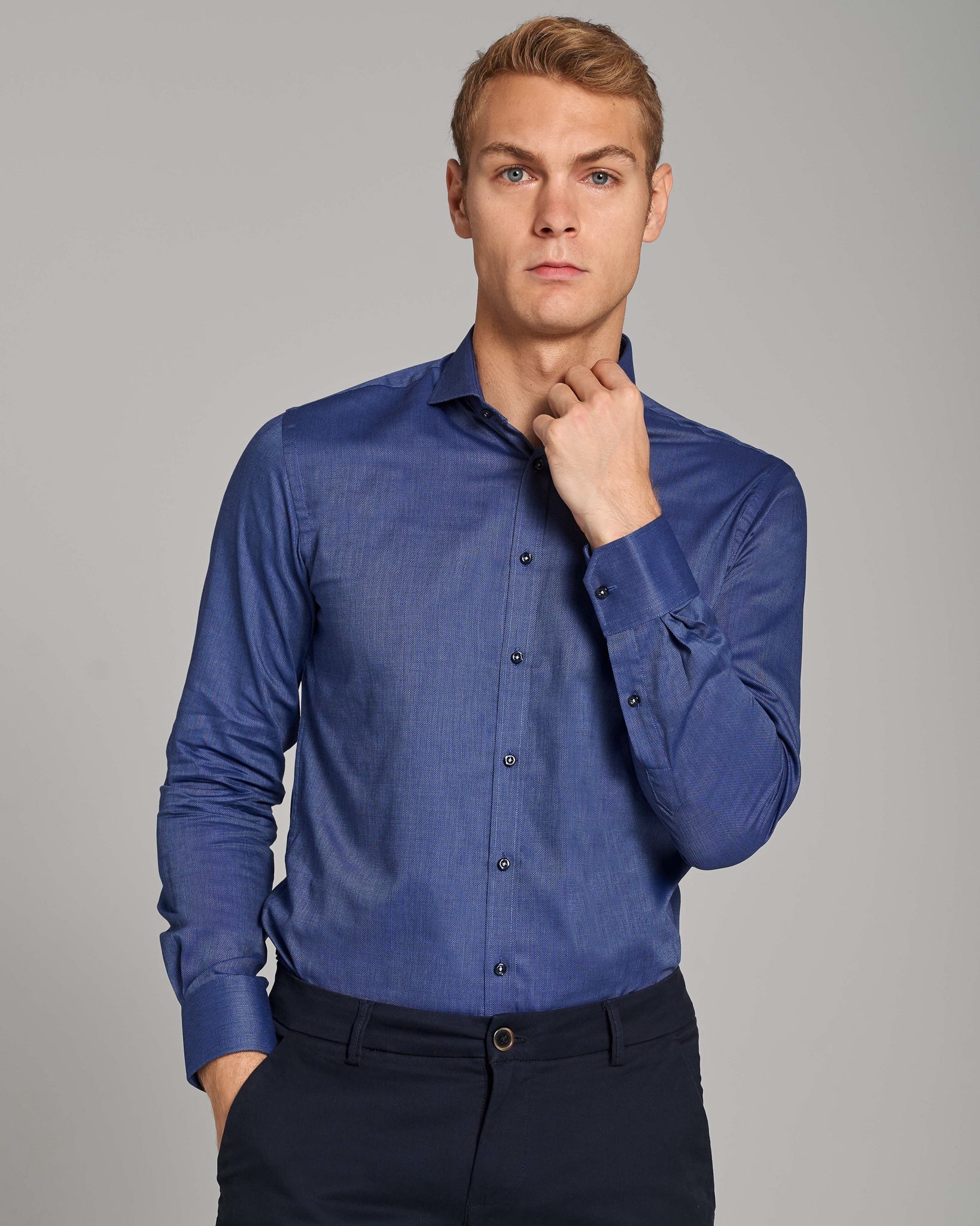 BS Ronald Modern Fit Skjorte - Blue