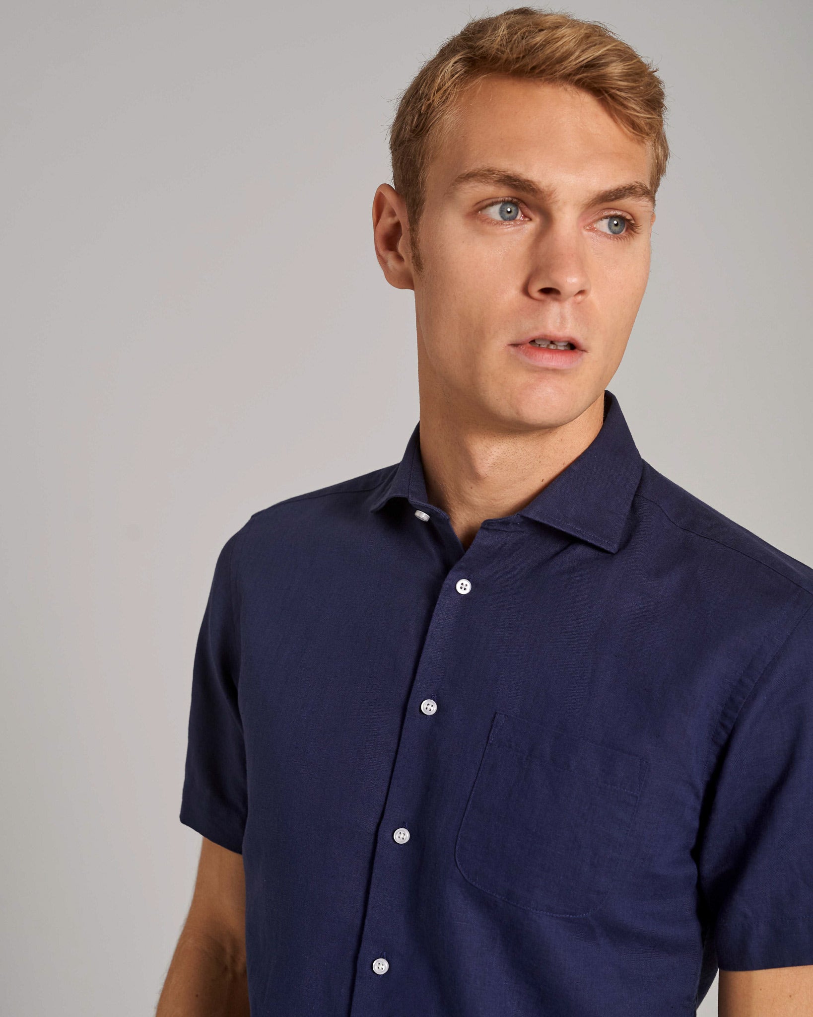 BS Verstappen Casual Slim Fit Skjorte - Navy