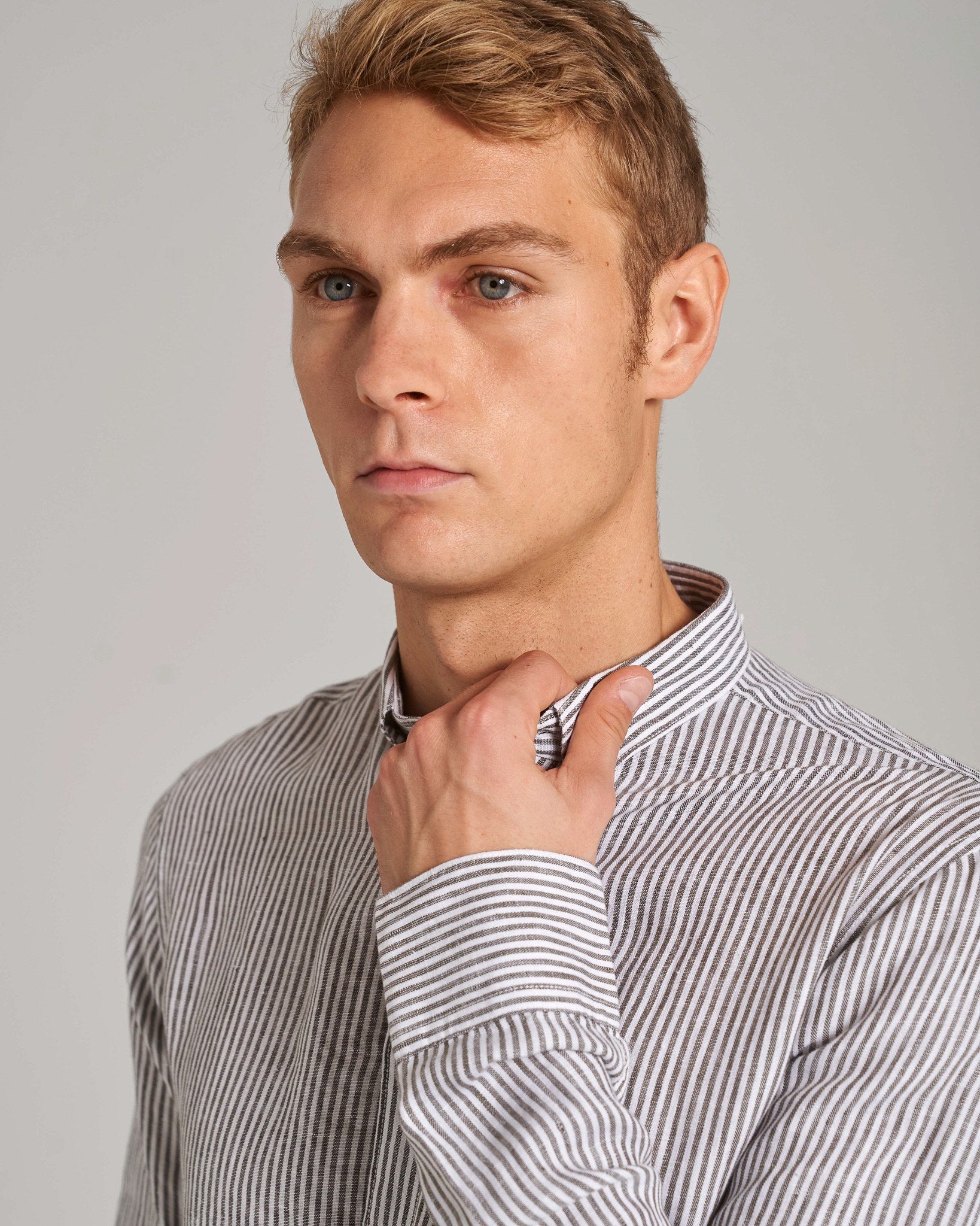 BS Bottas Casual Slim Fit Skjorte - Army/White