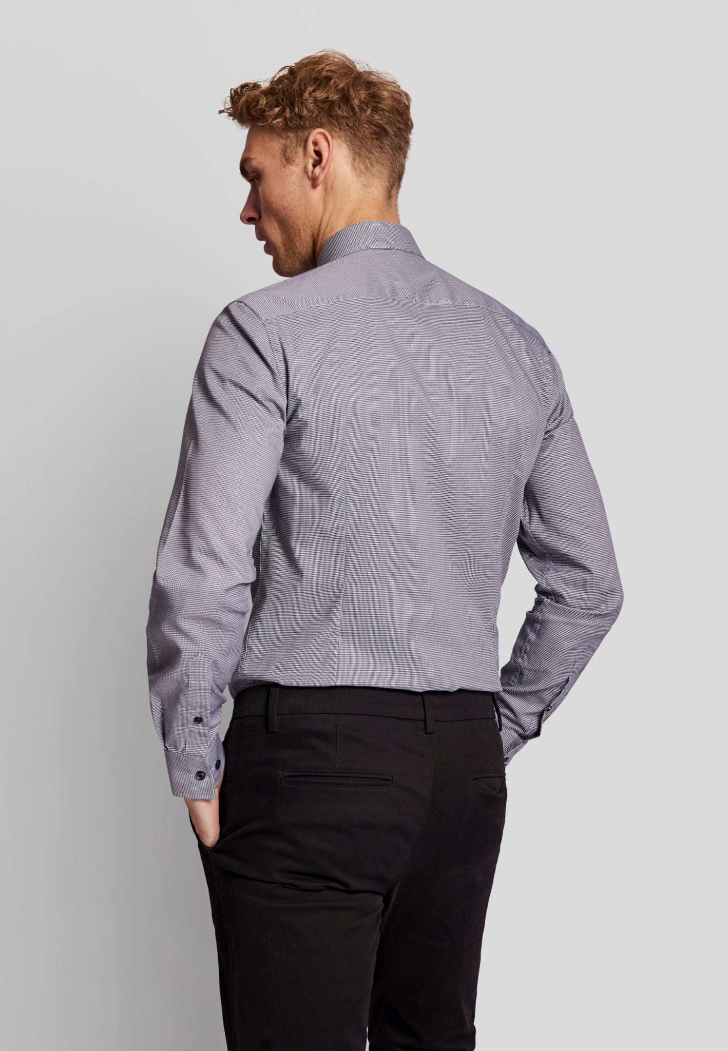 BS Omar slim fit shirt - Dark Blue
