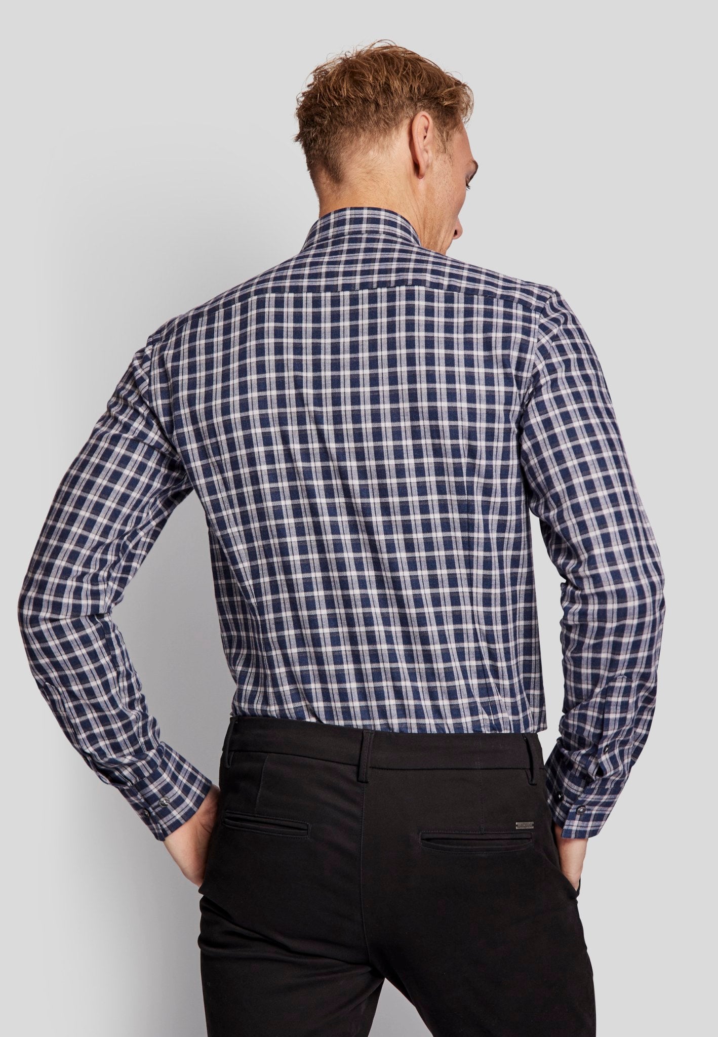 BS Steadman slim fit Skjorte - Blue