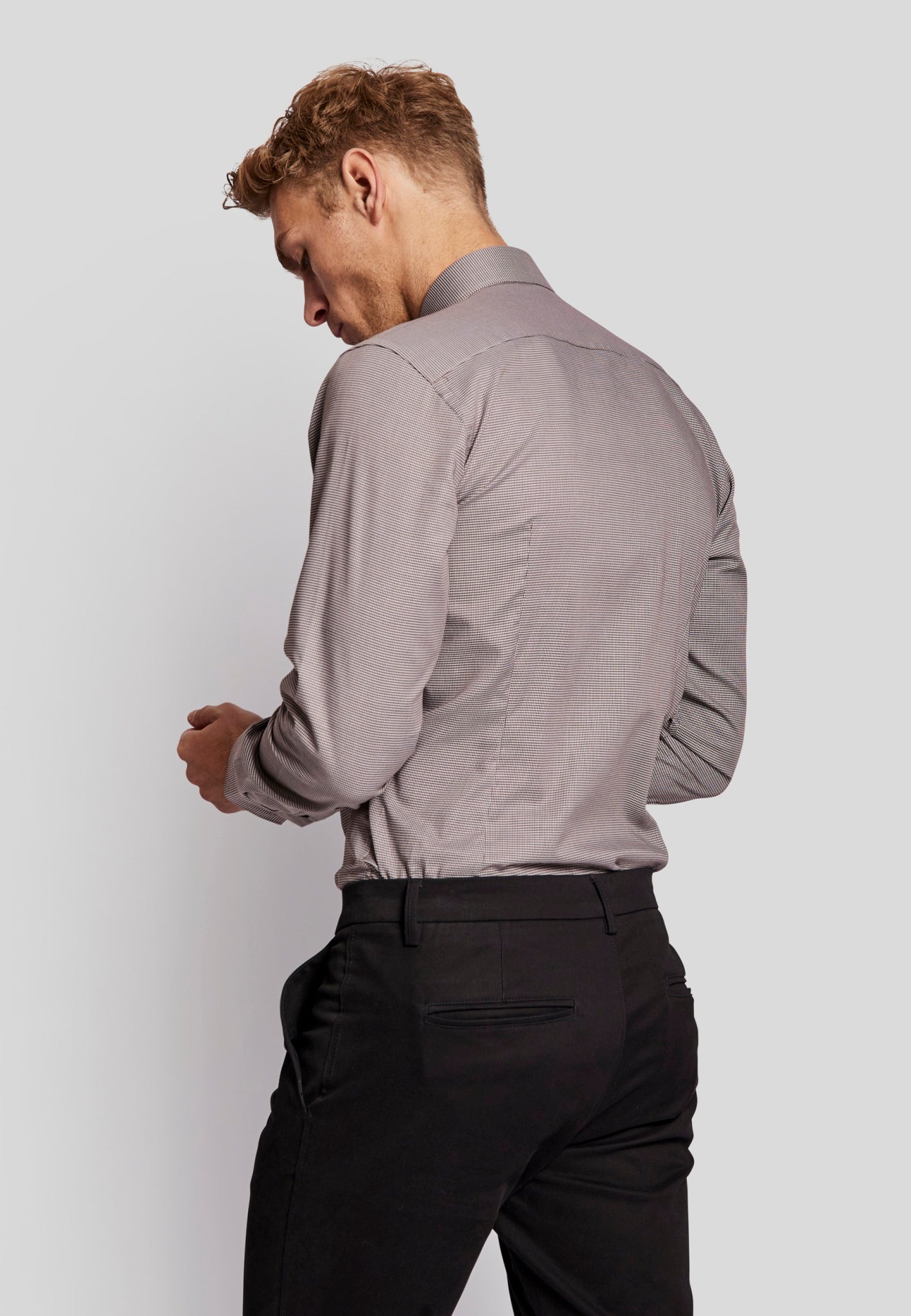 BS Tusk slim fit Skjorte - Brown