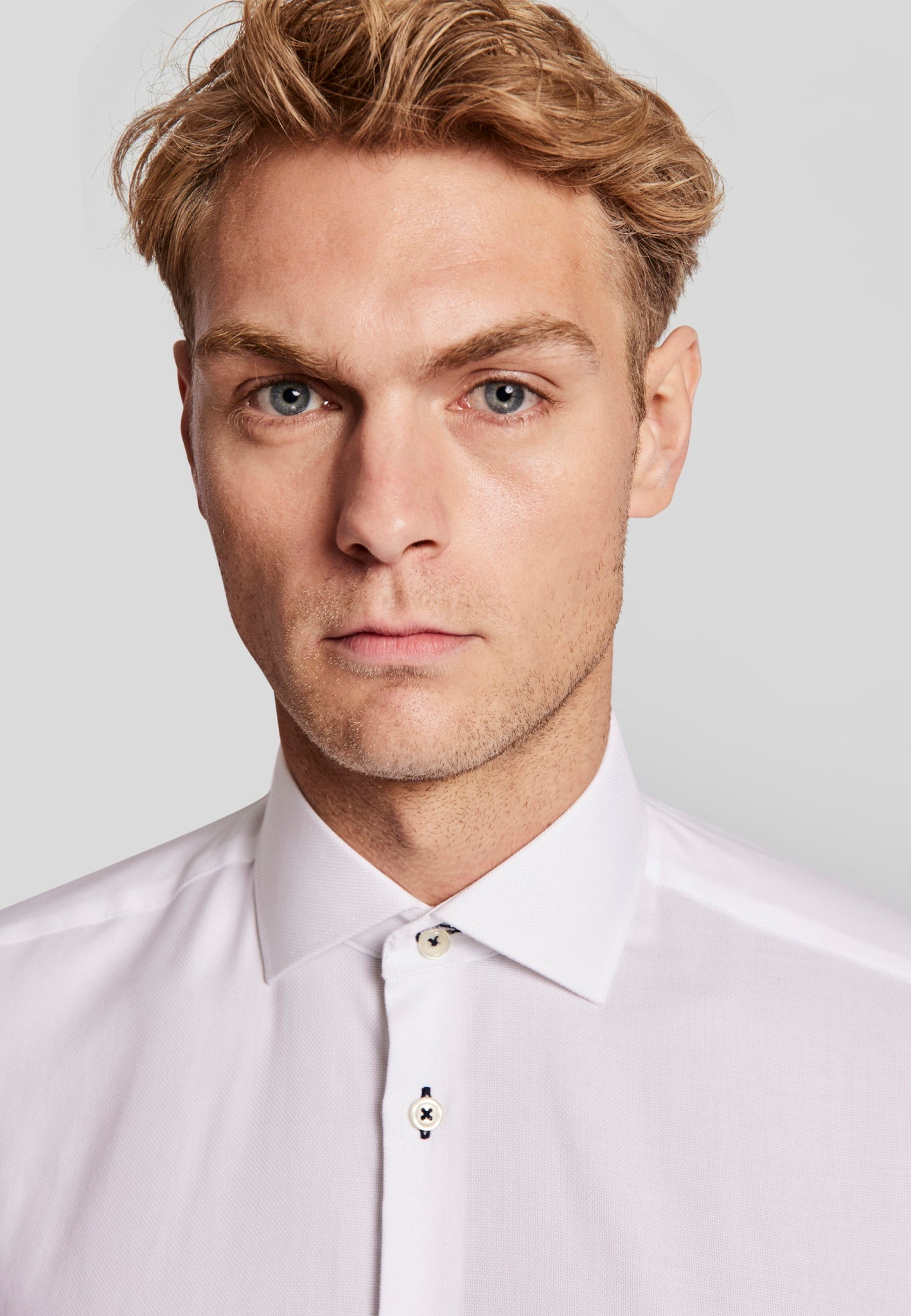 BS Tung slim fit Skjorte - White