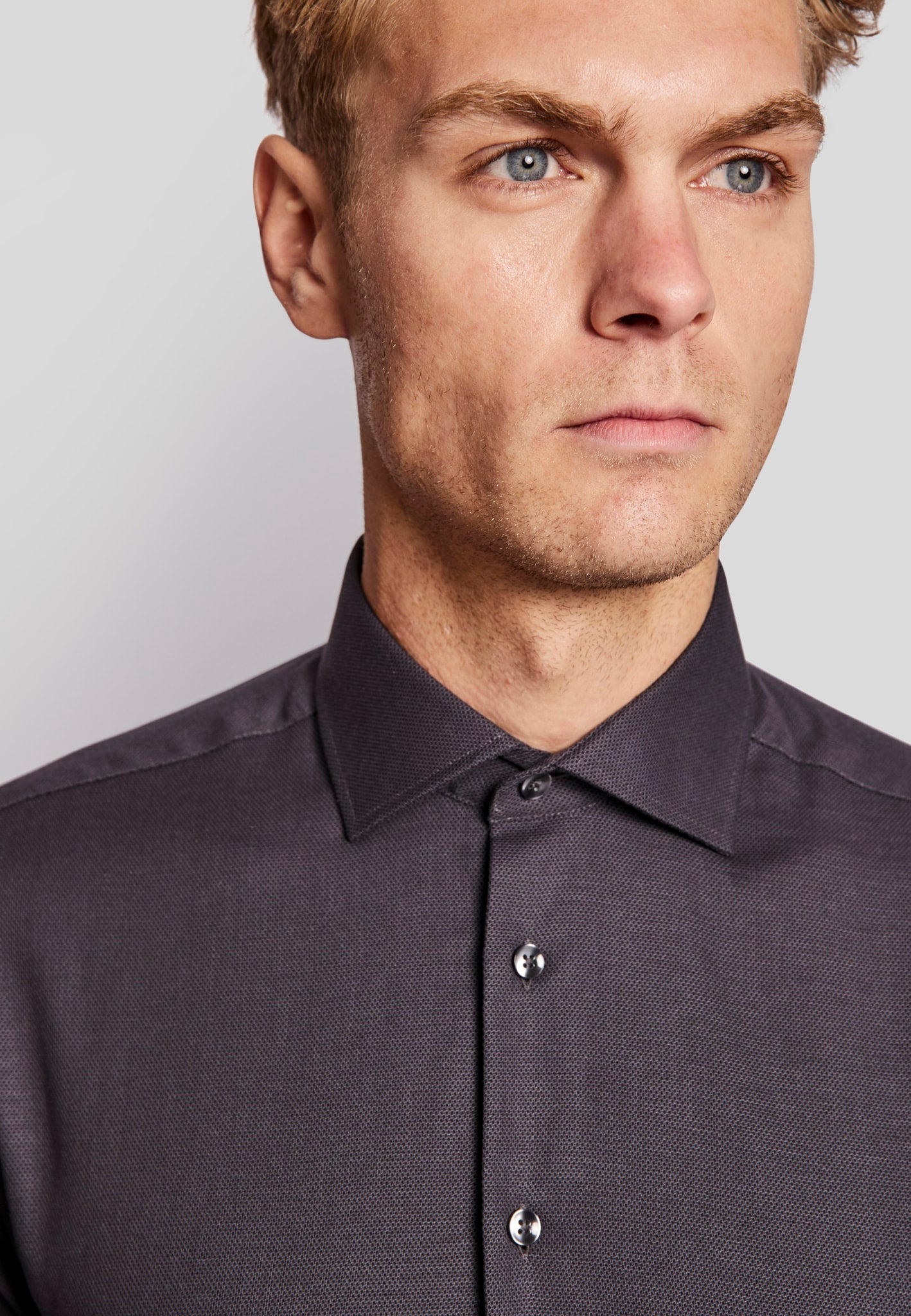 BS Lamela modern fit Skjorte - Charcoal