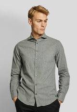 BS Halden casual slim fit shirt - Grey