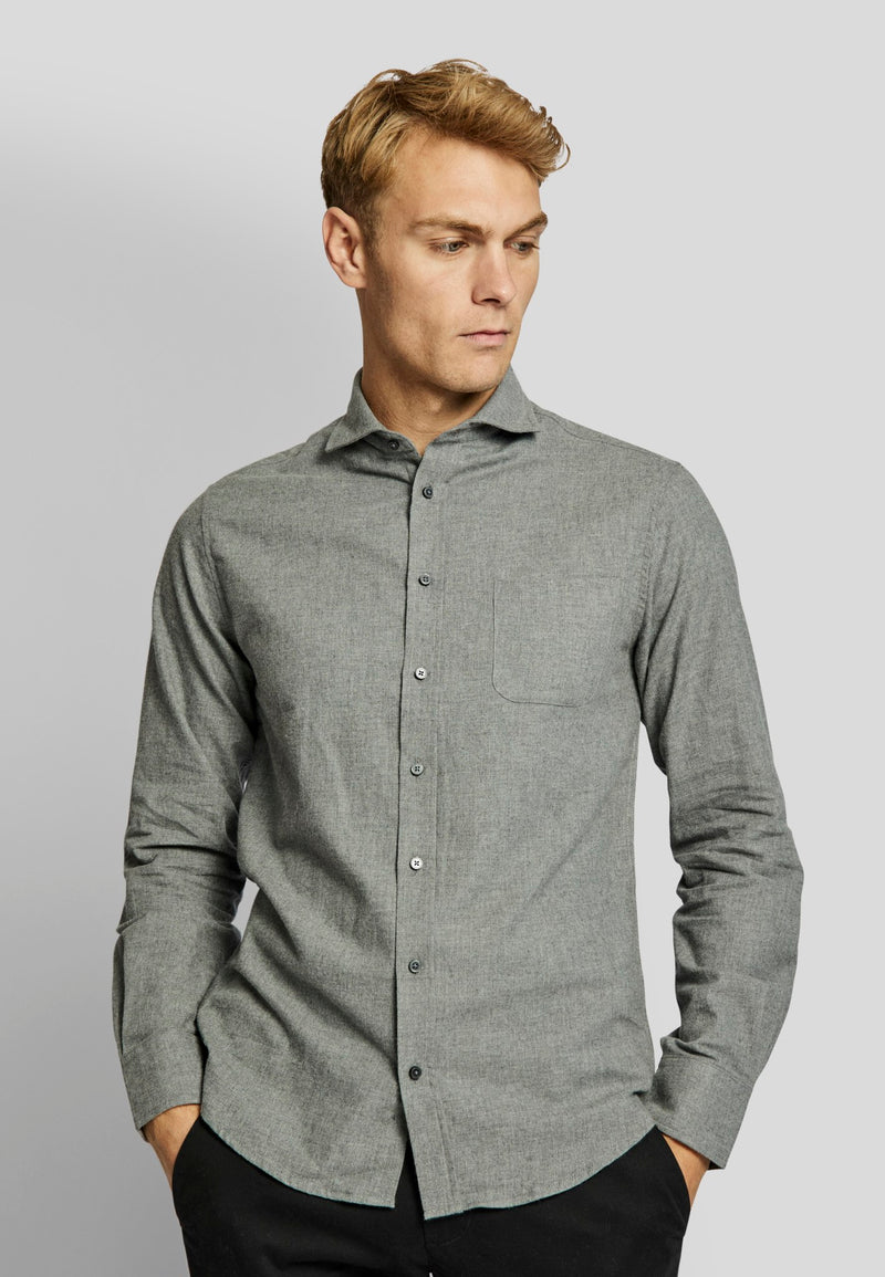 BS Halden casual slim fit shirt - Grey