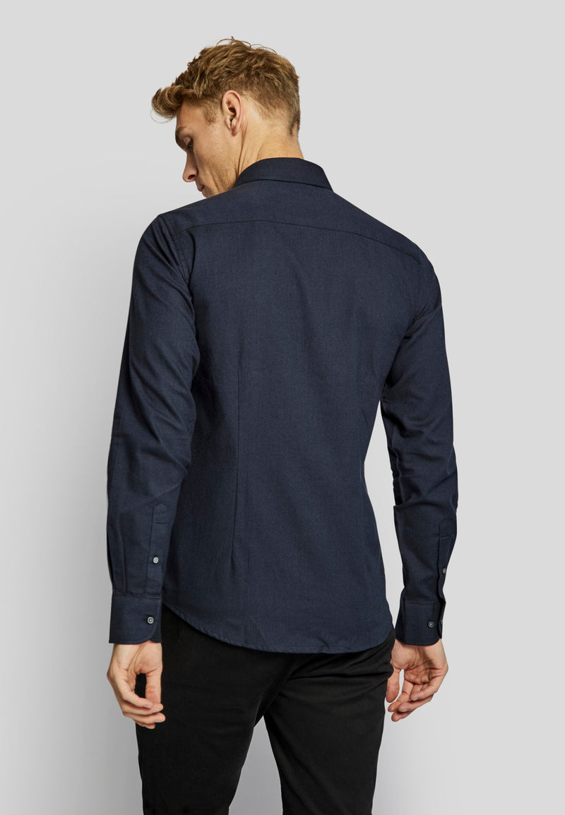 BS Halden casual slim fit shirt - Navy