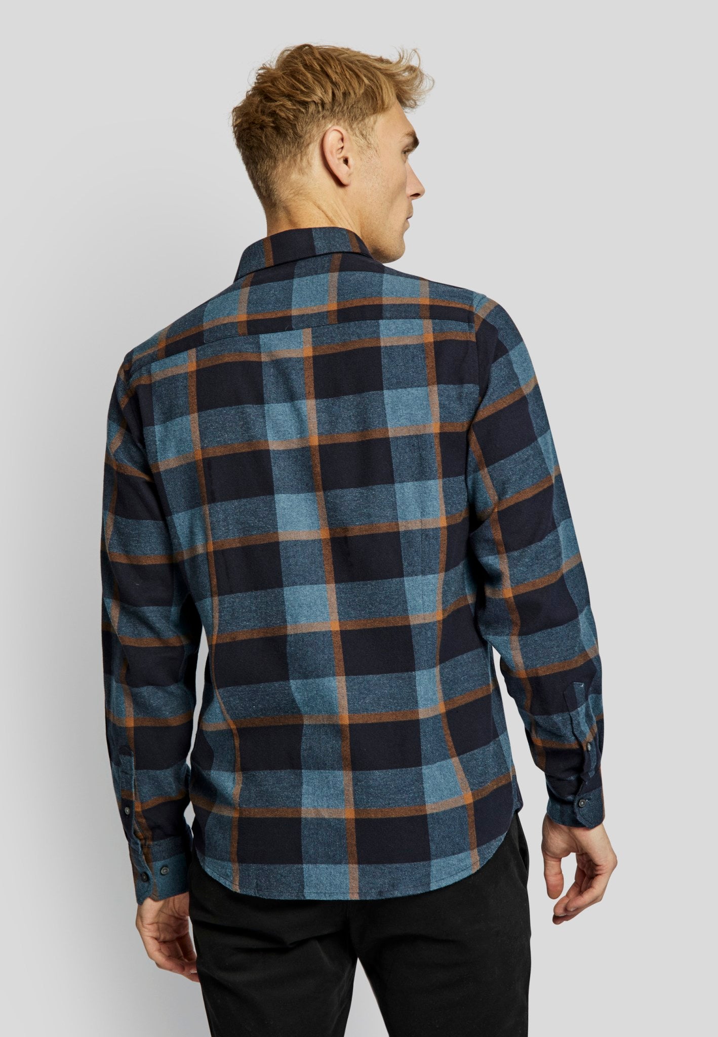 BS Lillestroem casual slim fit Skjorte - Dark Blue