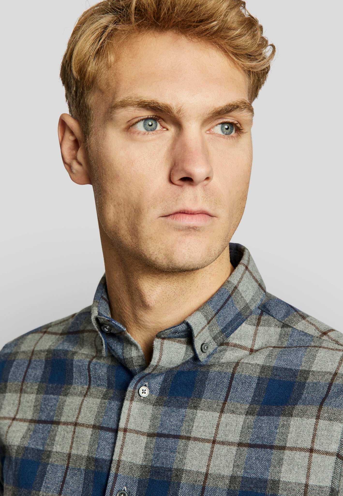 BS Skien casual slim fit Skjorte - Blue