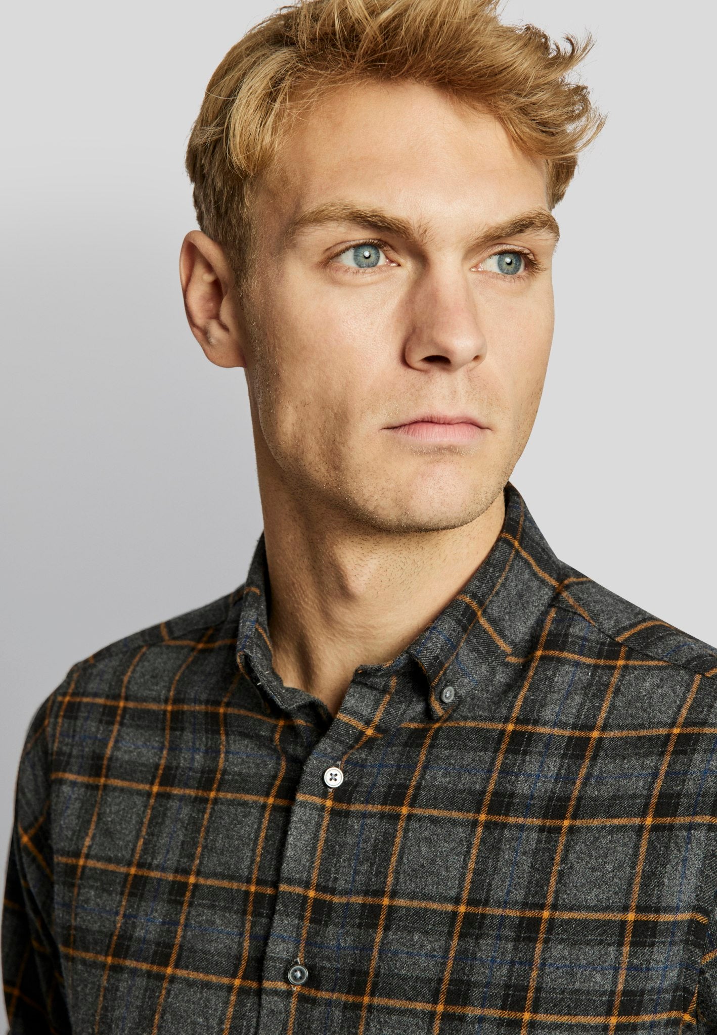 BS Hamar casual slim fit Skjorte - Dark Grey