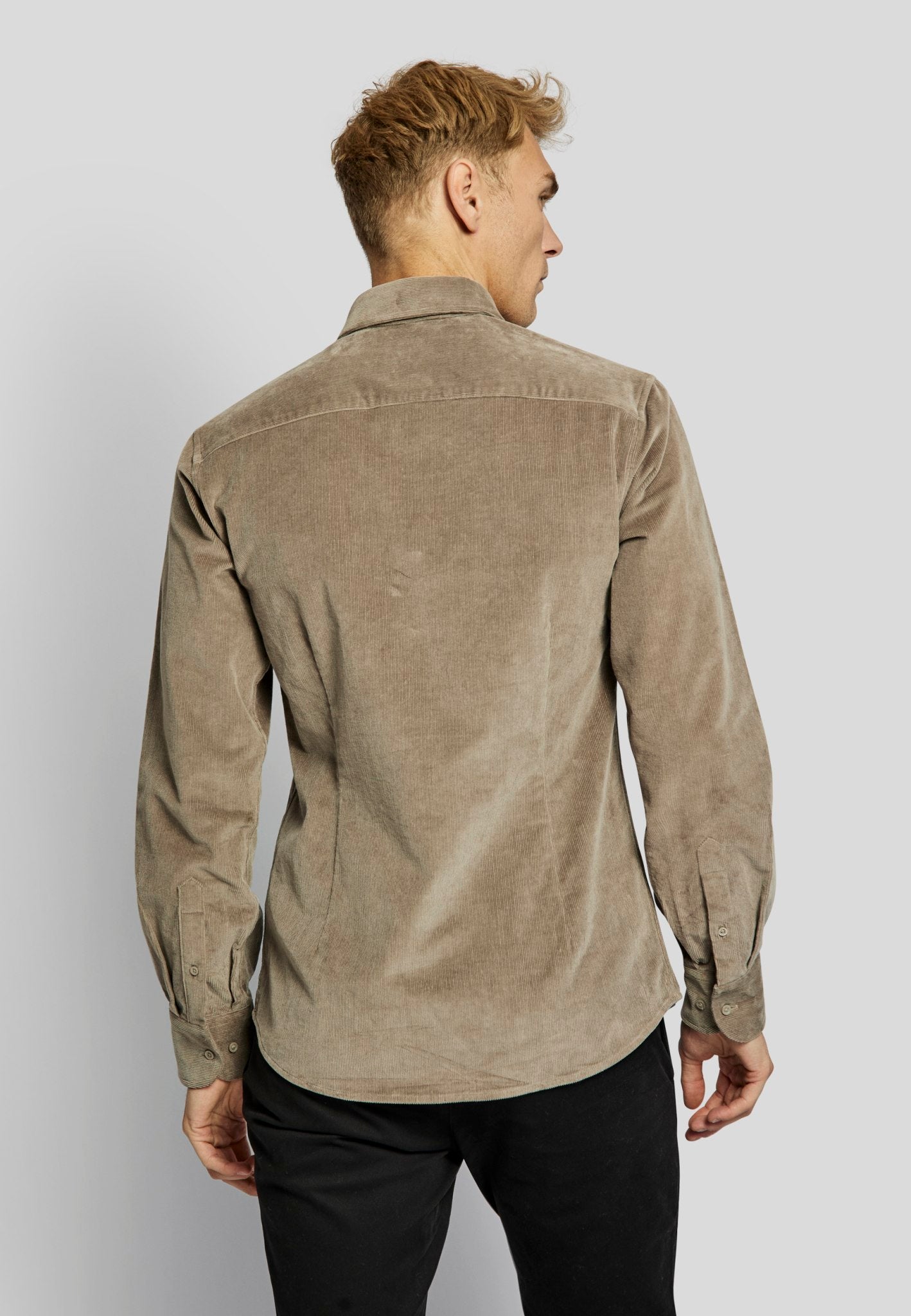 BS Horten casual modern fit Skjorte - Mud