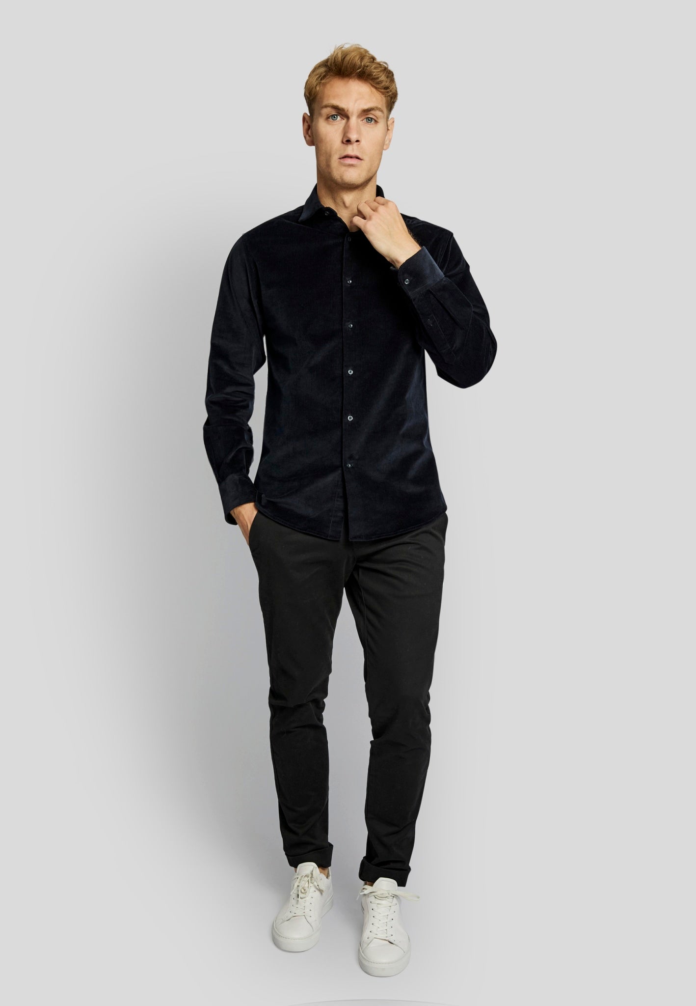 BS Horten casual modern fit Skjorte - Navy