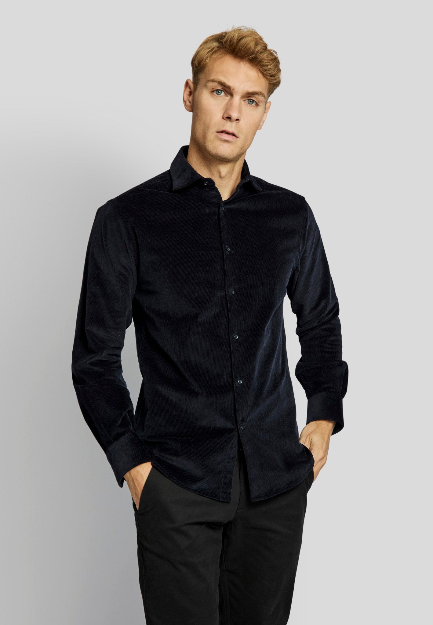 BS Horten casual modern fit Skjorte - Navy
