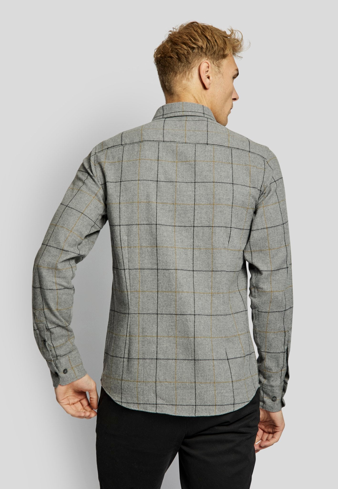 BS Frederiksstad casual modern fit Skjorte - Grey