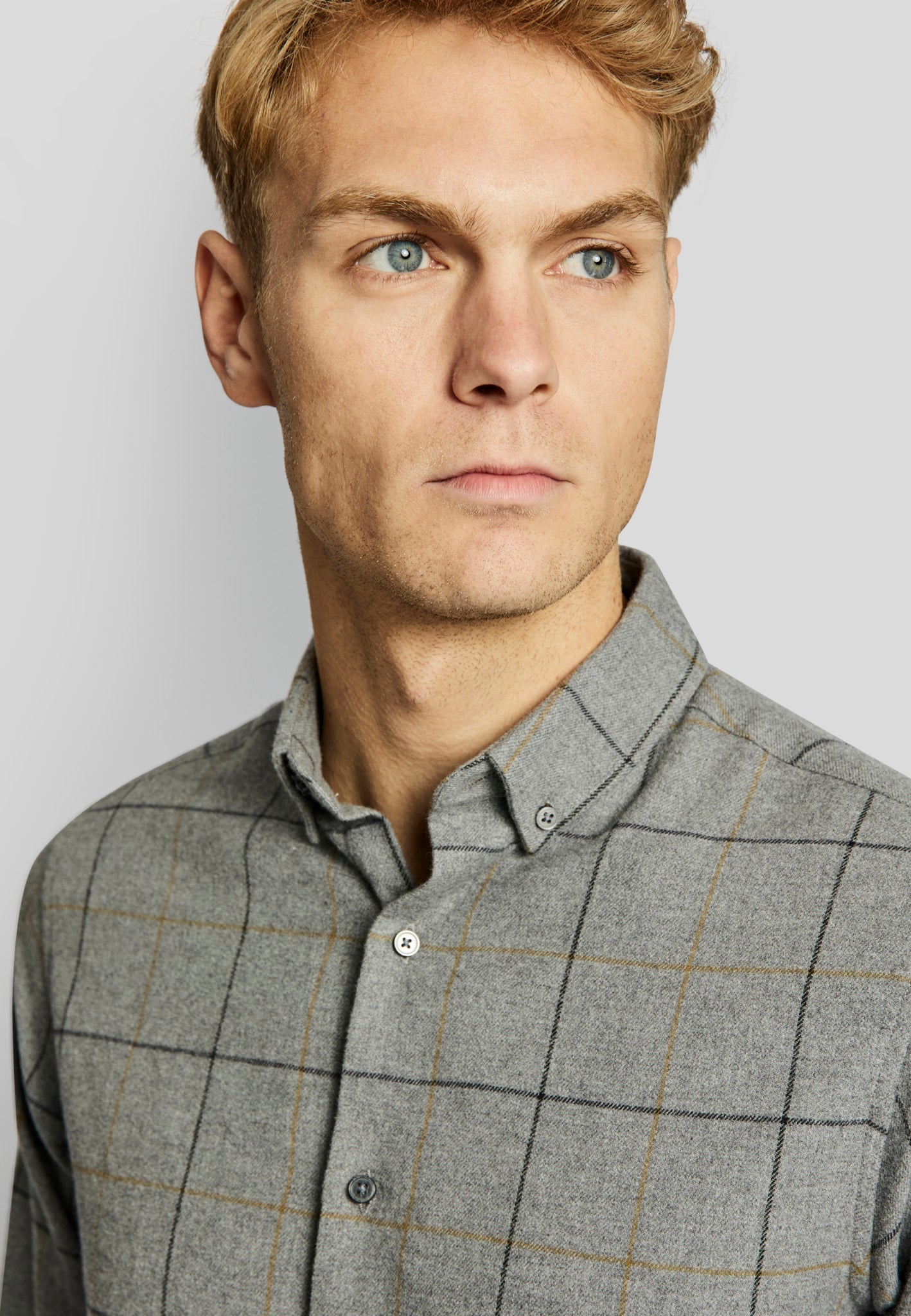 BS Frederiksstad casual modern fit Skjorte - Grey