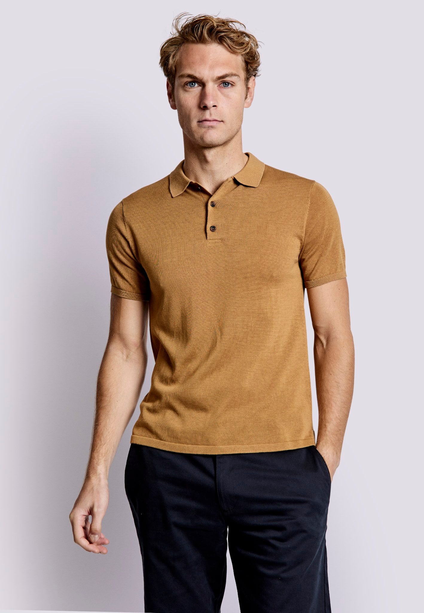 BS Ramon Regular Fit Polo Shirt - Tan