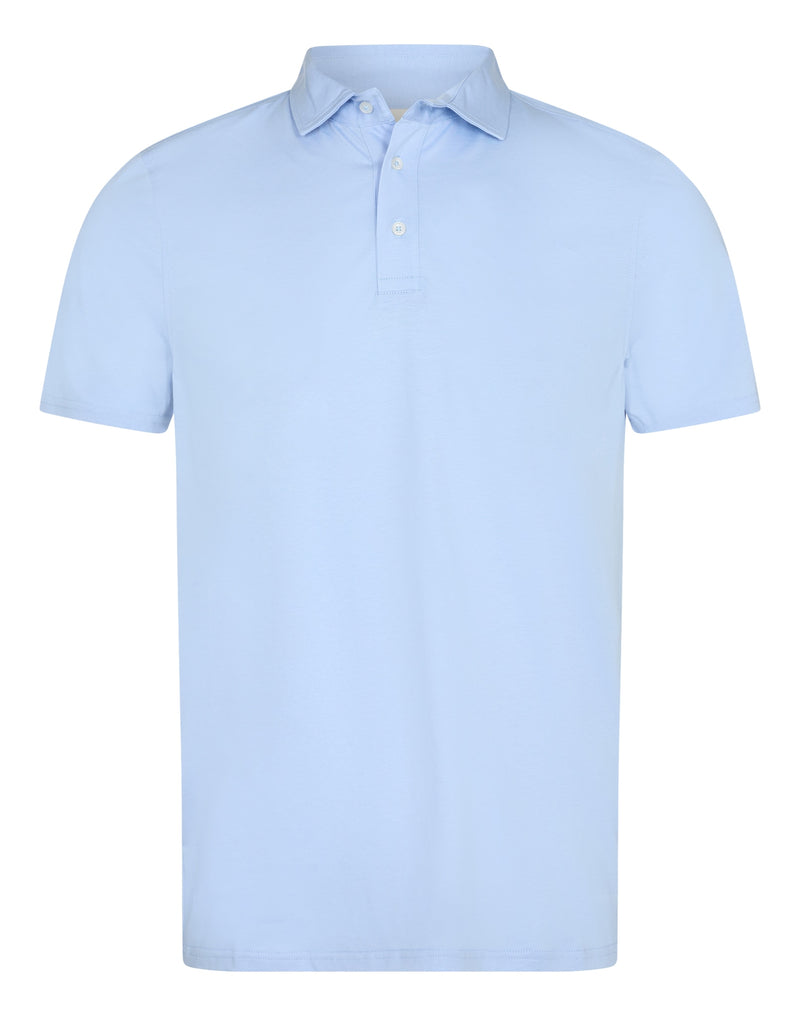 BS Natesan Regular Fit Polo Shirt - Light Blue