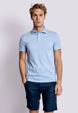 BS Natesan Regular Fit Polo Shirt - Light Blue